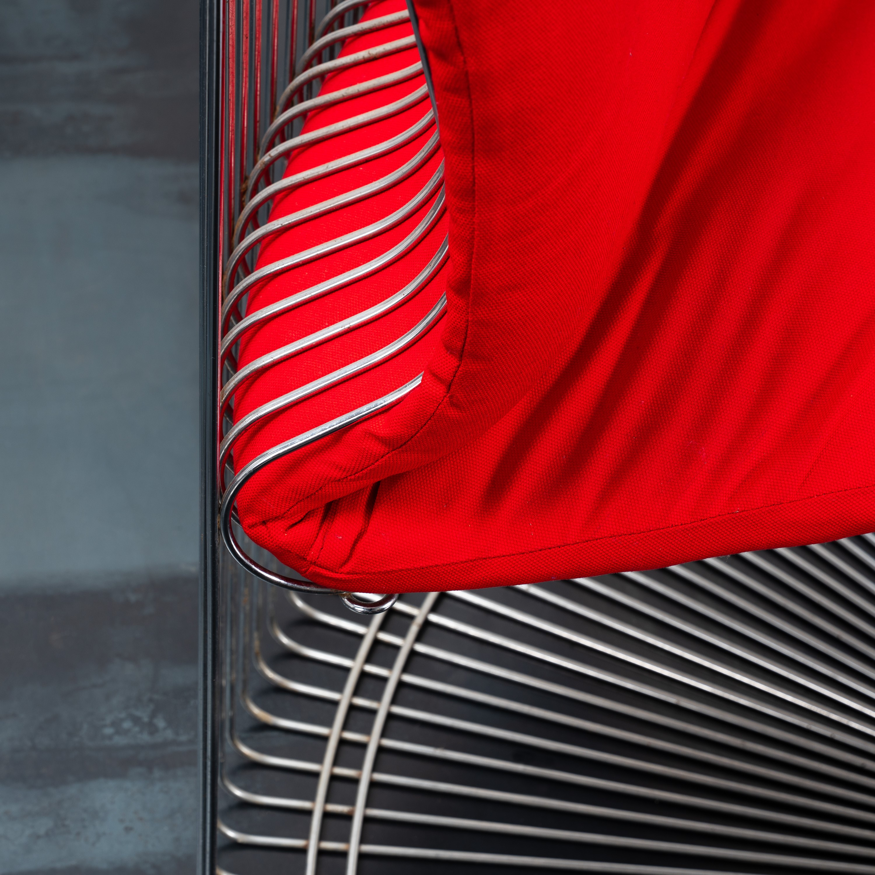 VERNER PANTON, TAVOLO E SET DI SEI SEDIE 'PANTONOVA'