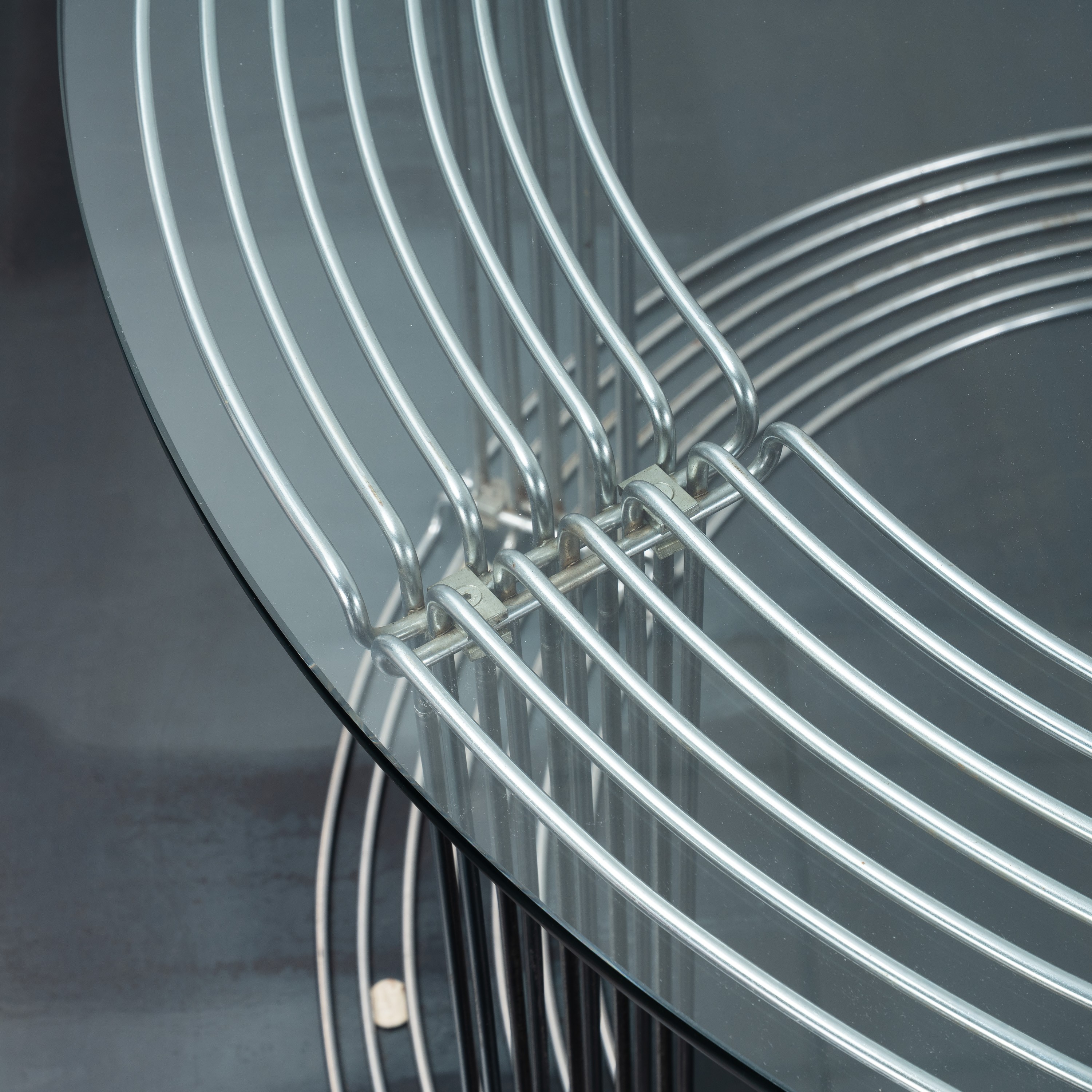 VERNER PANTON, TAVOLO E SET DI SEI SEDIE 'PANTONOVA'