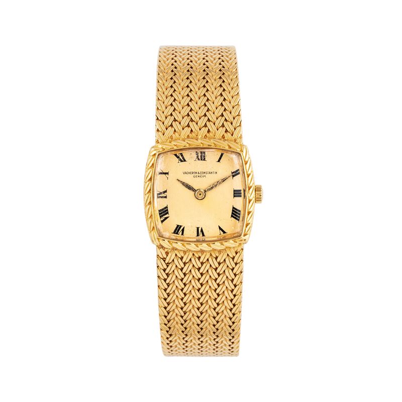 VACHERON CONSTANTINOROLOGIO SOLO TEMPO A CARICA MANUALE IN ORO GIALLO 18KT CON BRACCIALE INTEGRAT...
