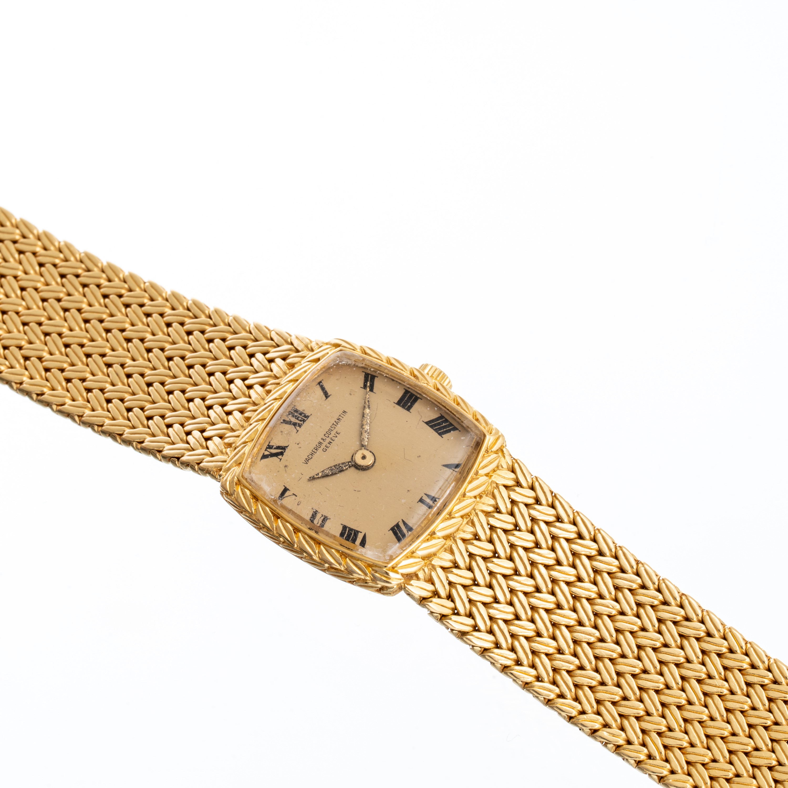 VACHERON CONSTANTINOROLOGIO SOLO TEMPO A CARICA MANUALE IN ORO GIALLO 18KT CON BRACCIALE INTEGRAT...