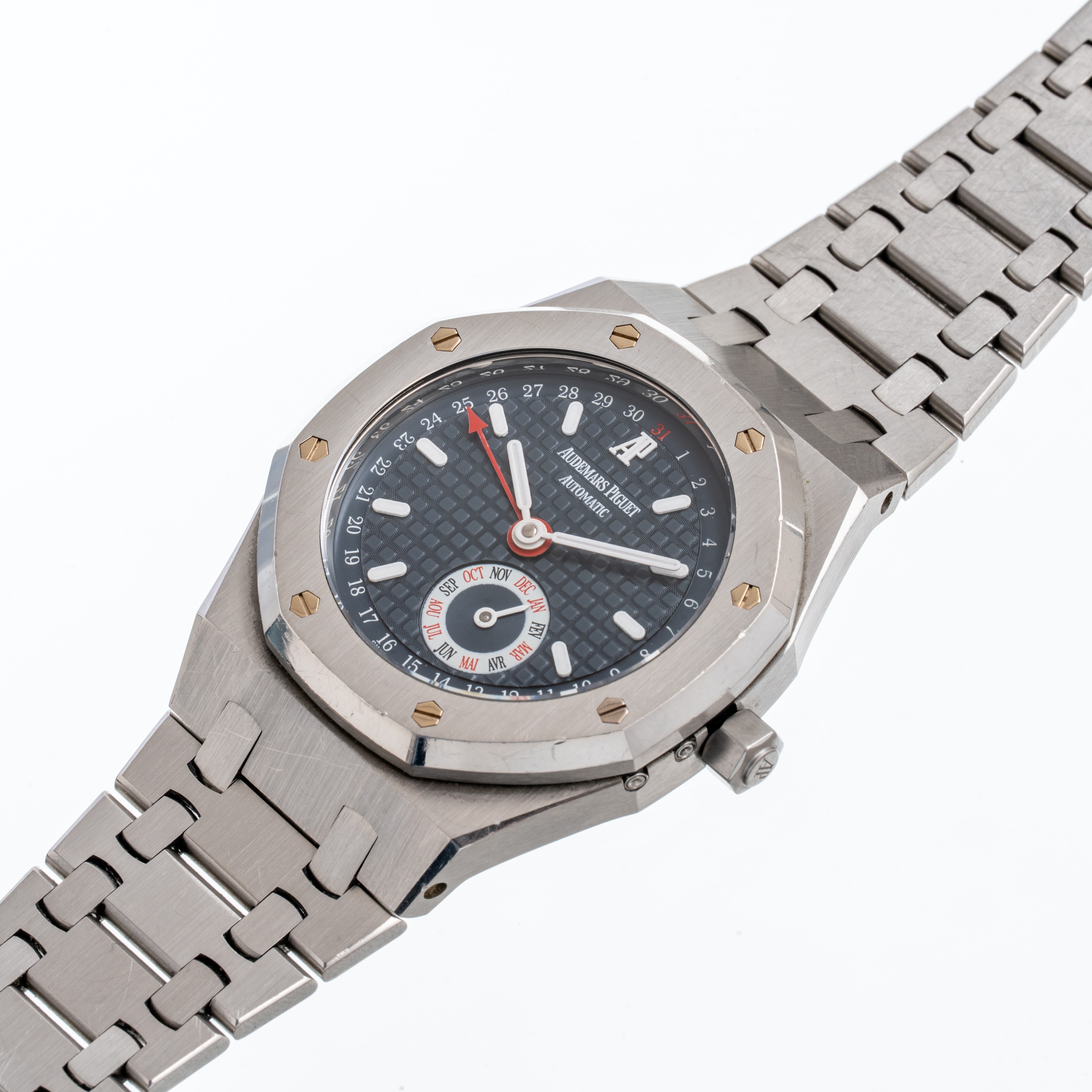 AUDEMARS PIGUET - ROYAL OAK QUANTIEME ANNUELOROLOGIO A CARICA AUTOMATICA IN ACCIAIO CON CALENDARI...