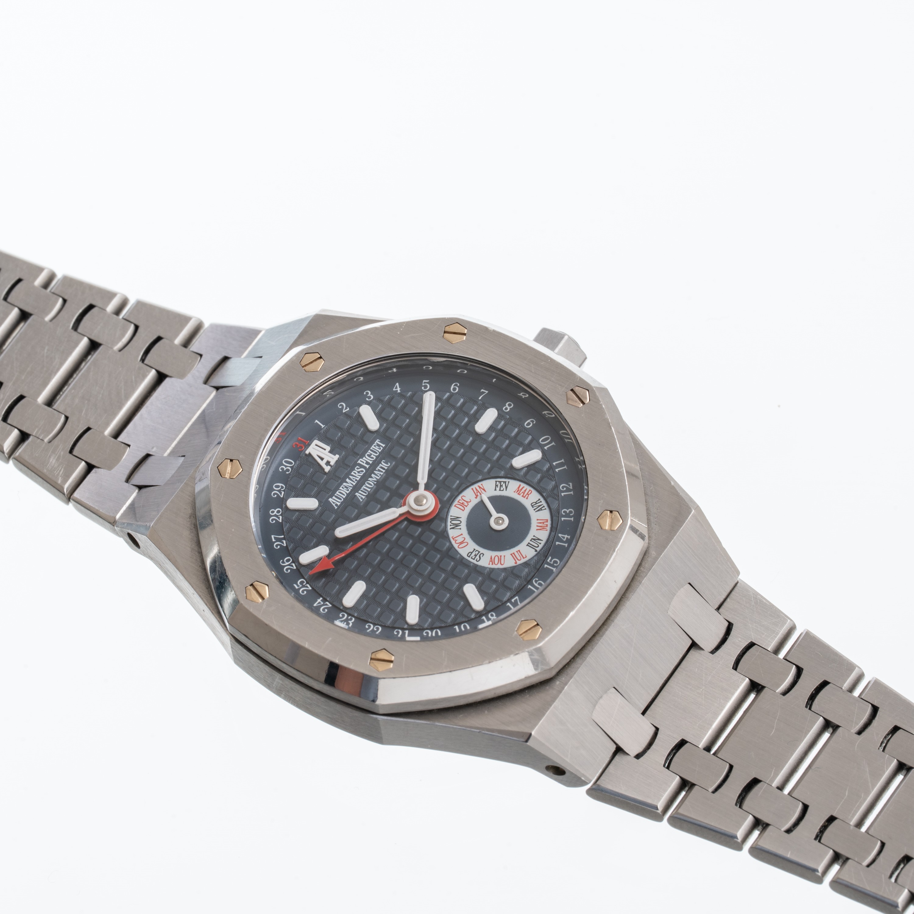 AUDEMARS PIGUET - ROYAL OAK QUANTIEME ANNUELOROLOGIO A CARICA AUTOMATICA IN ACCIAIO CON CALENDARI...