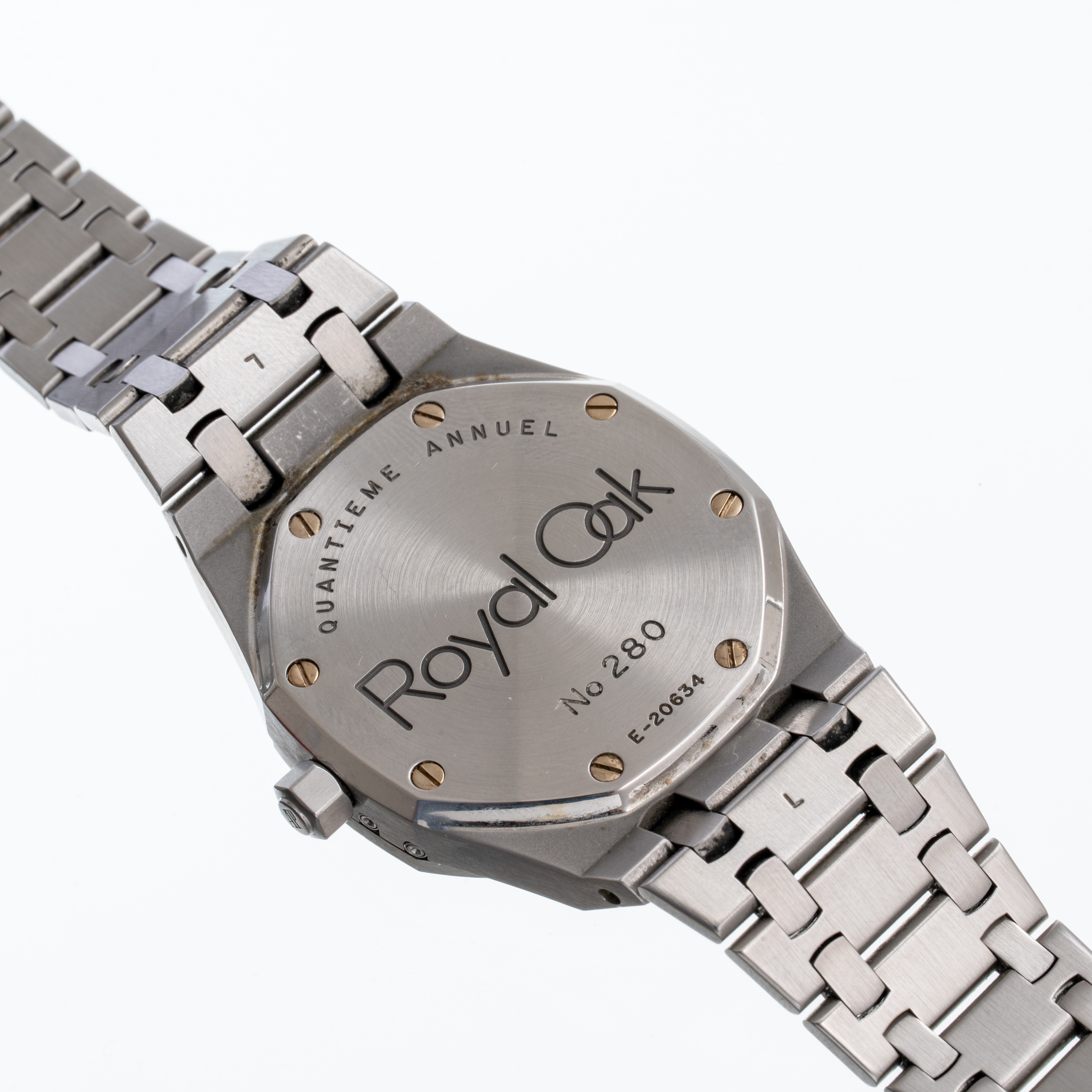 AUDEMARS PIGUET - ROYAL OAK QUANTIEME ANNUELOROLOGIO A CARICA AUTOMATICA IN ACCIAIO CON CALENDARI...