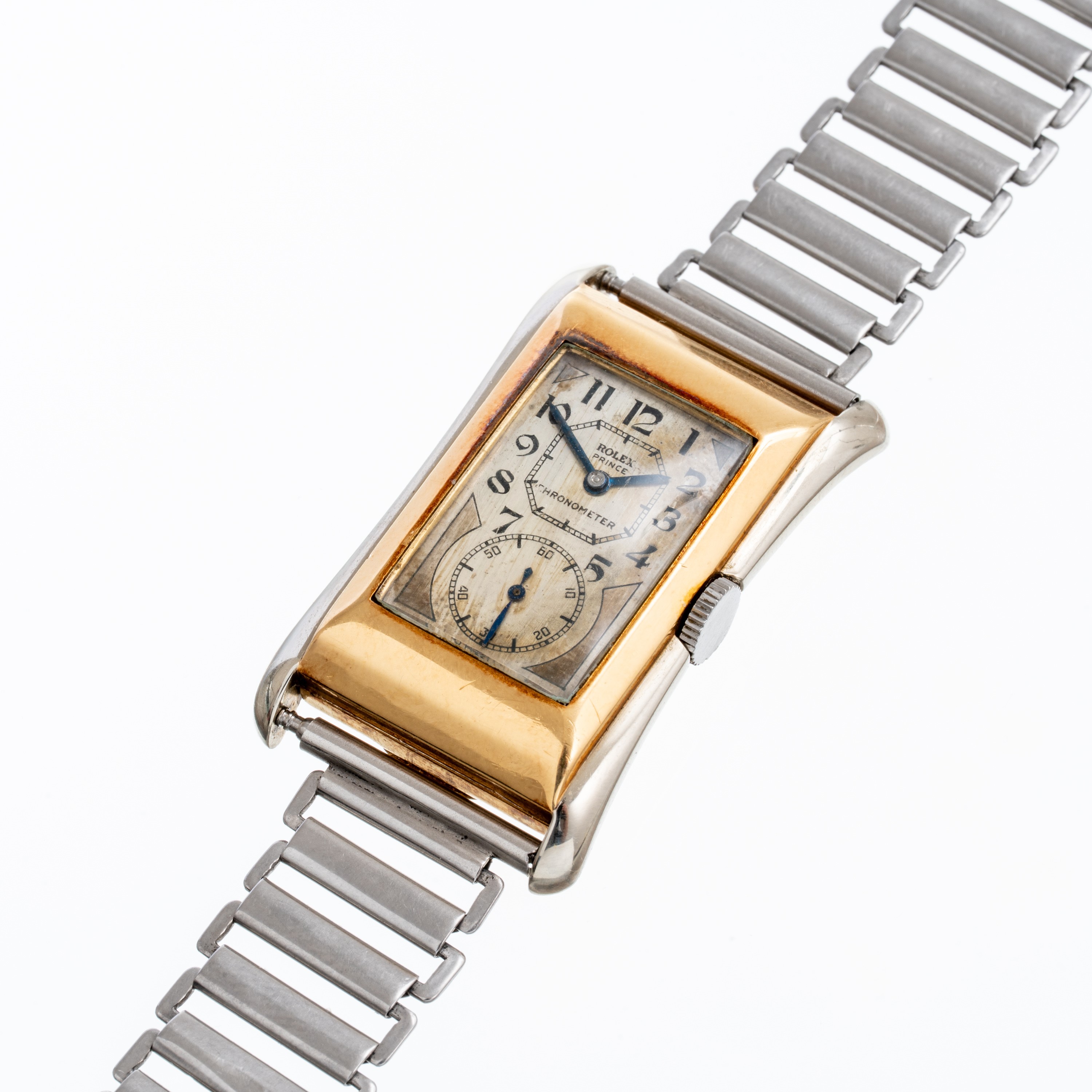 ROLEX - PRINCEOROLOGIO SOLO TEMPO A CARICA MANUALE IN ORO GIALLO 18KT E ORO BIANCO 18KT CON QUADR...