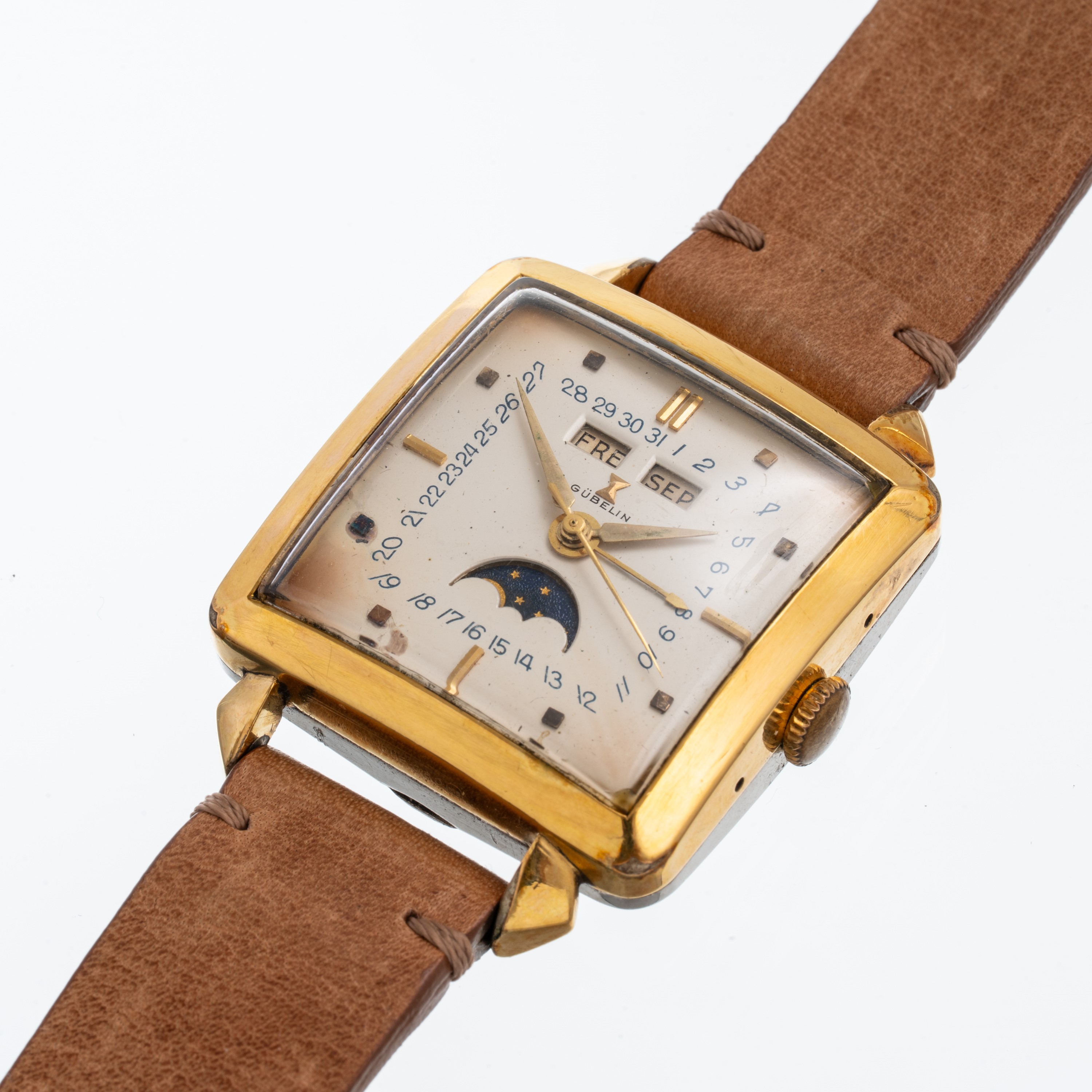 GUBELIN - TRIPLO CALENDARIO "CIOCCOLATONE"OROLOGIO TRIPLO CALENDARIO CON FASI LUNA A CARICA AUTOM...