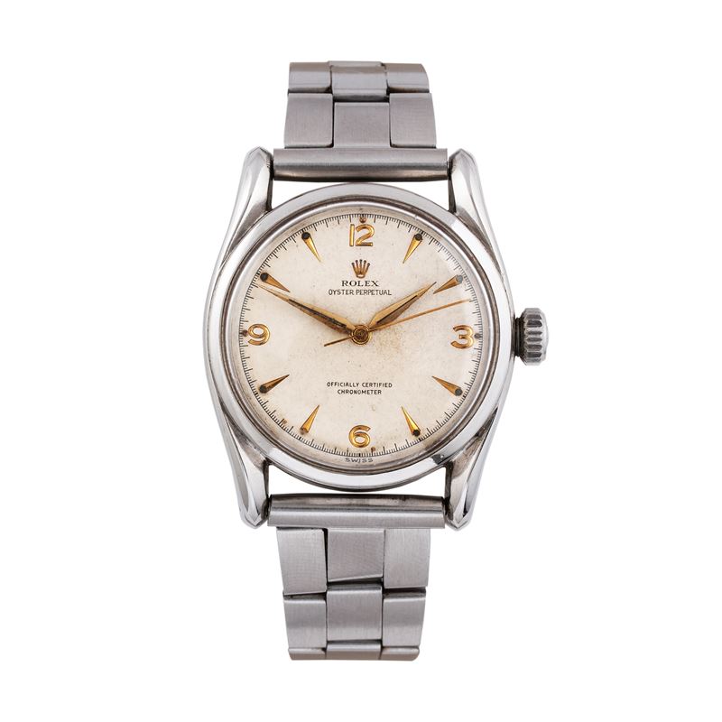 ROLEX - OVETTO BOMBAYOROLOGIO A CARICA AUTOMATICA IN ACCIAIO CON CASSA 'BOMBAY' E QUADRANTE 'SAND...