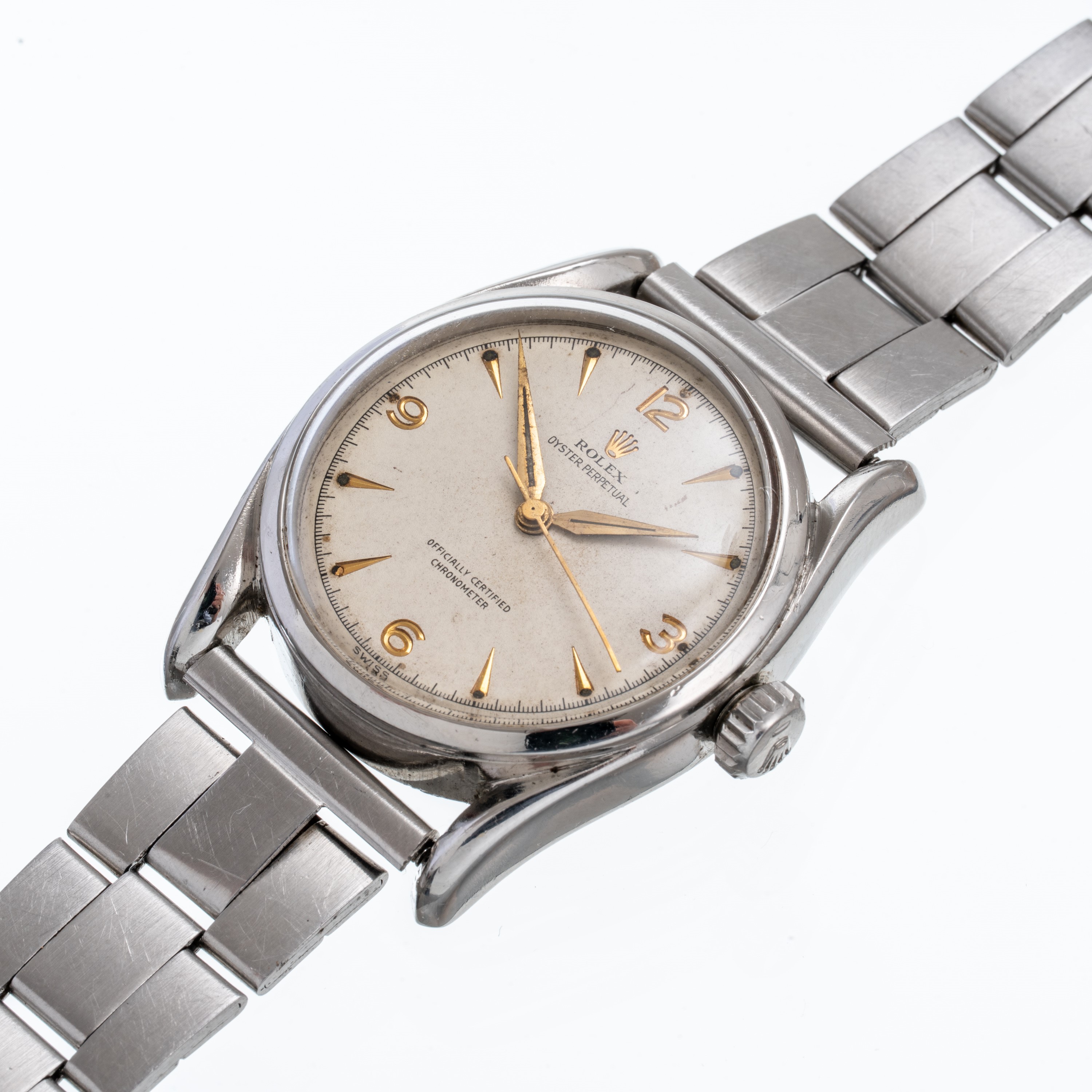 ROLEX - OVETTO BOMBAYOROLOGIO A CARICA AUTOMATICA IN ACCIAIO CON CASSA 'BOMBAY' E QUADRANTE 'SAND...