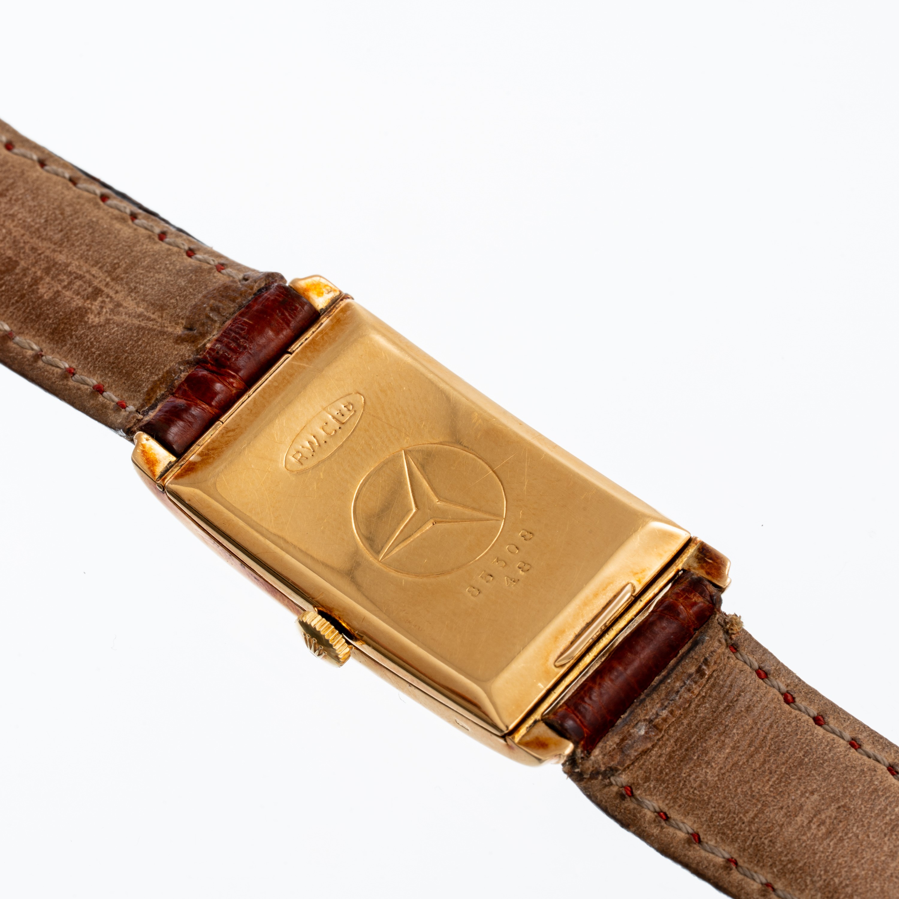 ROLEX - TANKOROLOGIO SOLO TEMPO A CARICA MANUALE IN ORO GIALLO 18KT CON CASSA CURVA