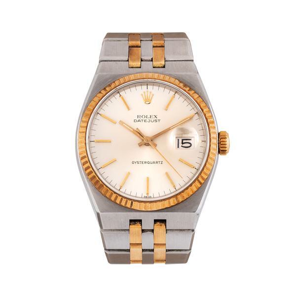 ROLEX - ROLEX - DATEJUST OYSTER QUARTZ STEEL AND 18KT YELLOW GOLD QUARTZ WATCH AND DATE WINDOW AT THREE O'CLOCK
