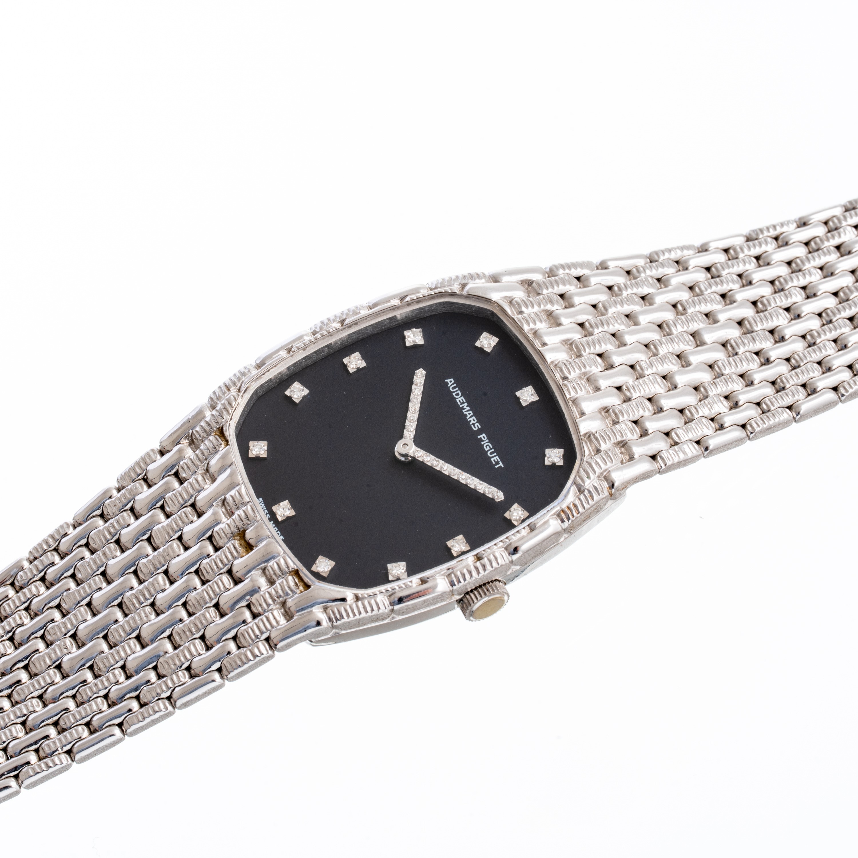 AUDEMARS PIGUET - COBRAOROLOGIO SOLO TEMPO A CARICA MANUALE IN ORO BIANCO 18KT CON BRACCIALE INTE...