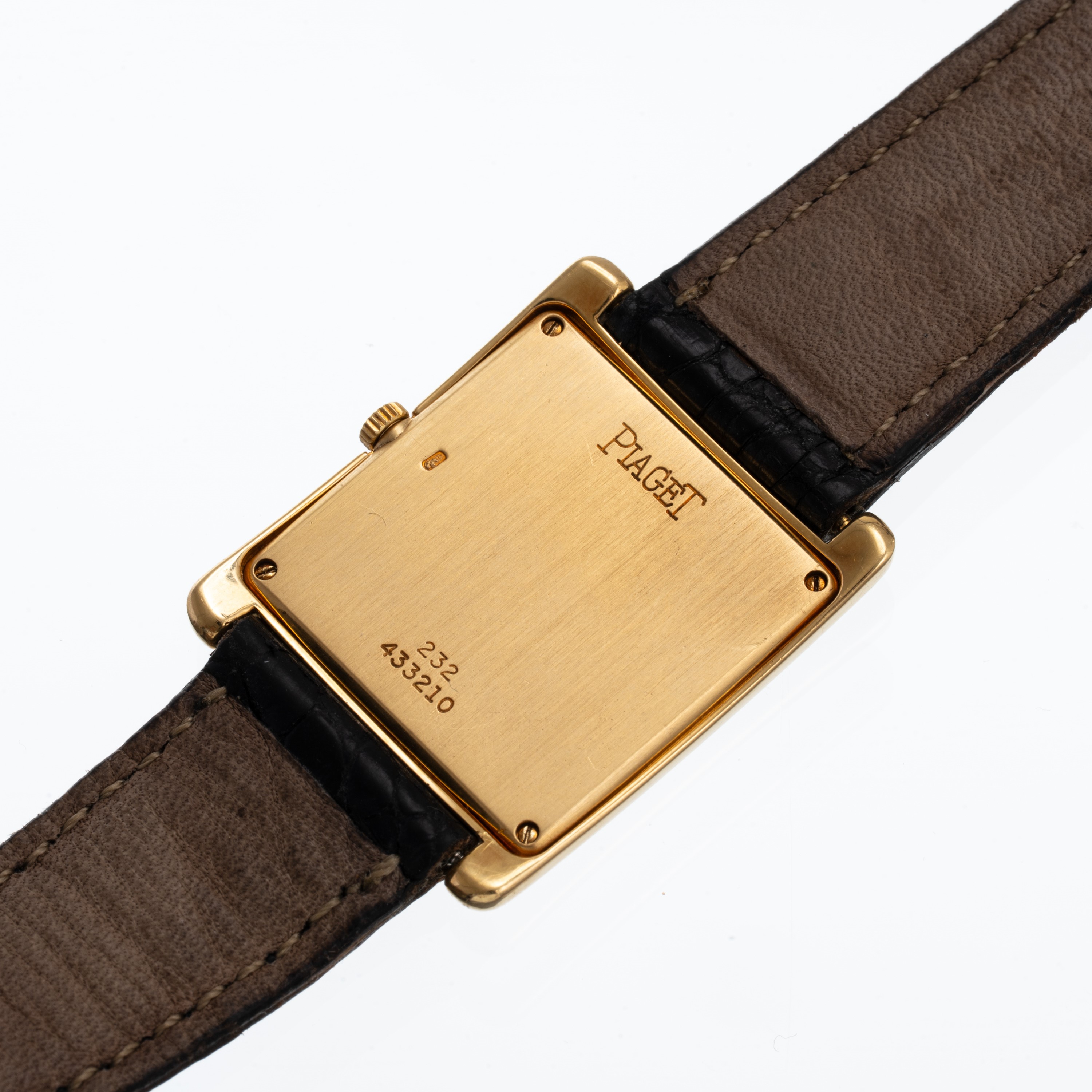 PIAGET - TANKOROLOGIO SOLO TEMPO A CARICA MANUALE IN ORO GIALLO 18KT CON CASSA CURVA E QUADRANTE ...