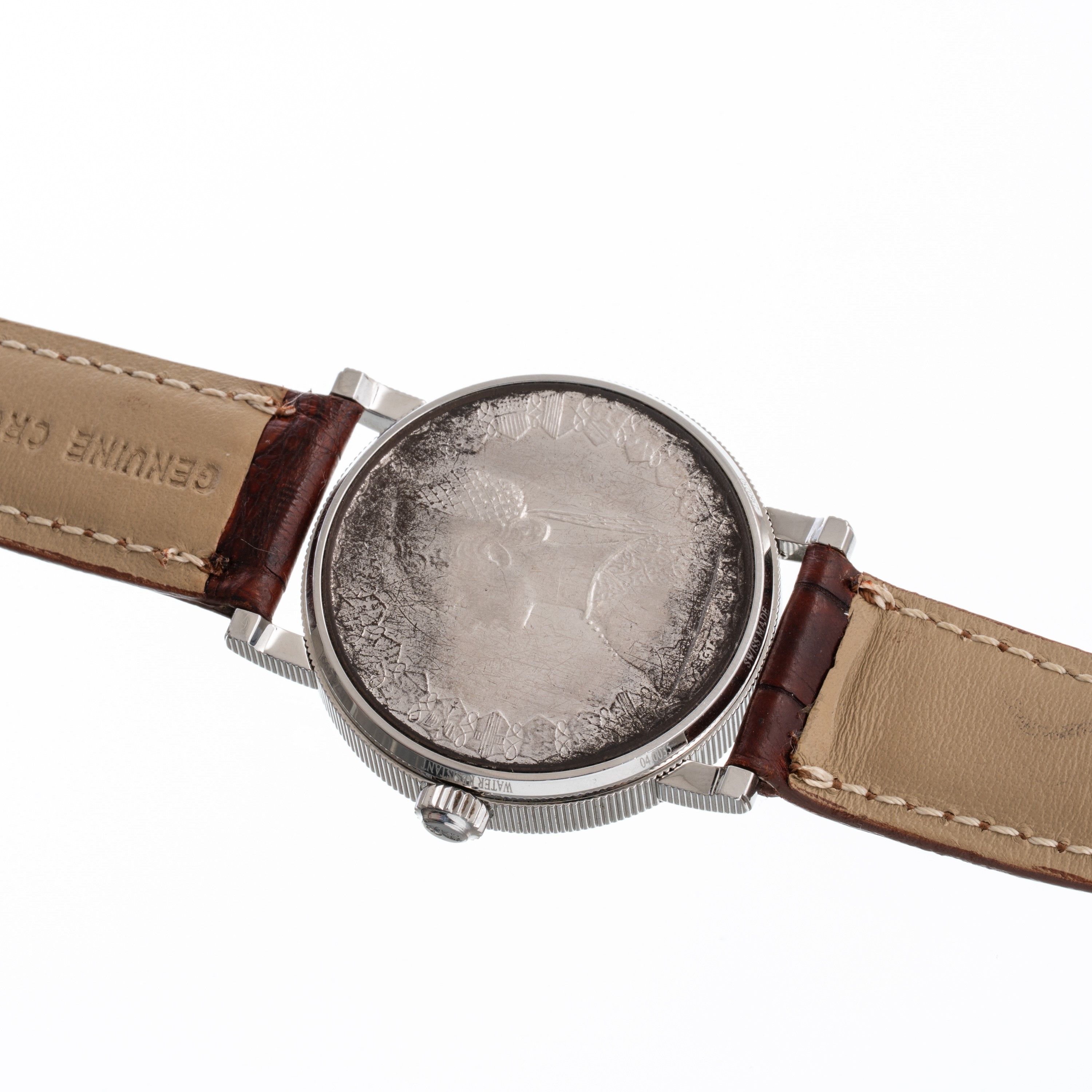 CORUM - 500 LIREOROLOGIO SOLO TEMPO A CARICA AUTOMATICA IN ACCIAIO CON MONETA 500 LIRE IN ARGENTO