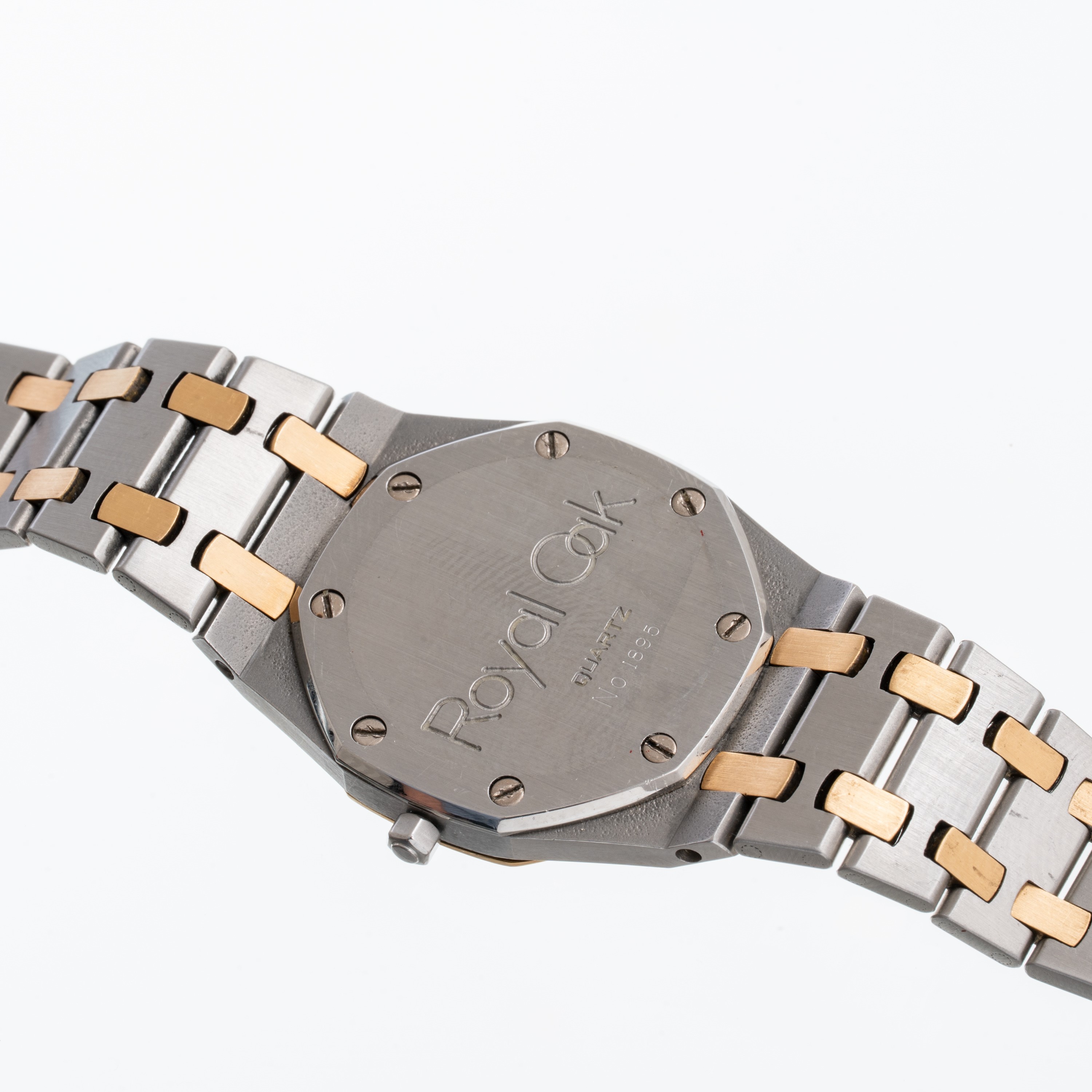 AUDEMARS PIGUET - ROYAL OAK LADYOROLOGIO SOLO TEMPO AL QUARZO IN ACCIAIO E ORO GIALLO 18KT