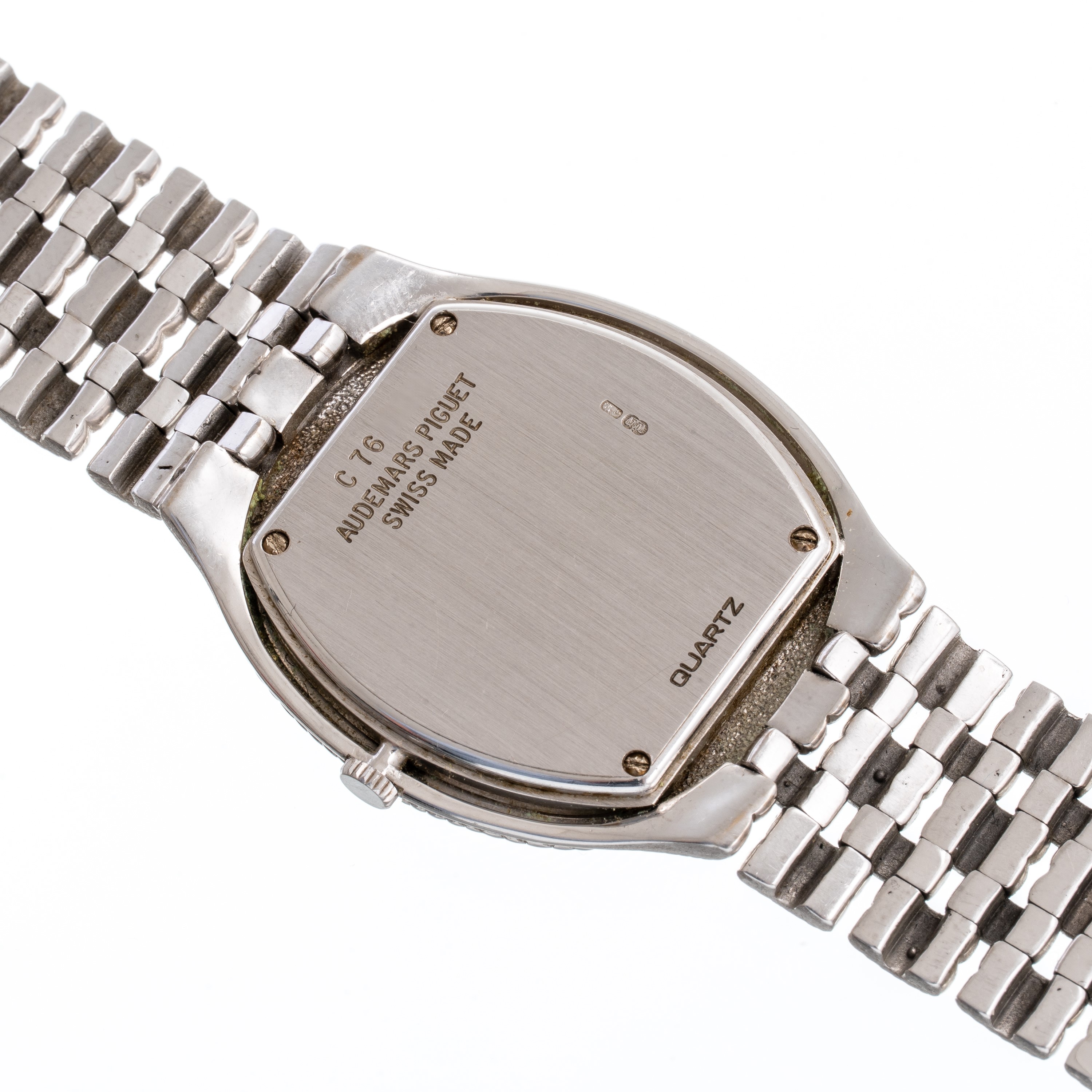 AUDEMARS PIGUET - FEATHEROROLOGIO SOLO TEMPO IN ORO BIANCO 18KT AL QUARZO CON BRACCIALE INTEGRATO...