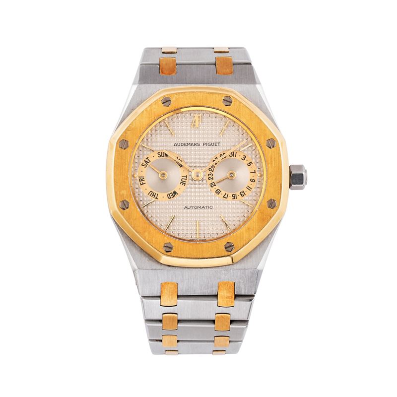 AUDEMARS PIGUET - ROYAL OAK DAY DATEOROLOGIO A CARICA AUTOMATICA IN ACCIAIO E ORO 18KT DAY DATE