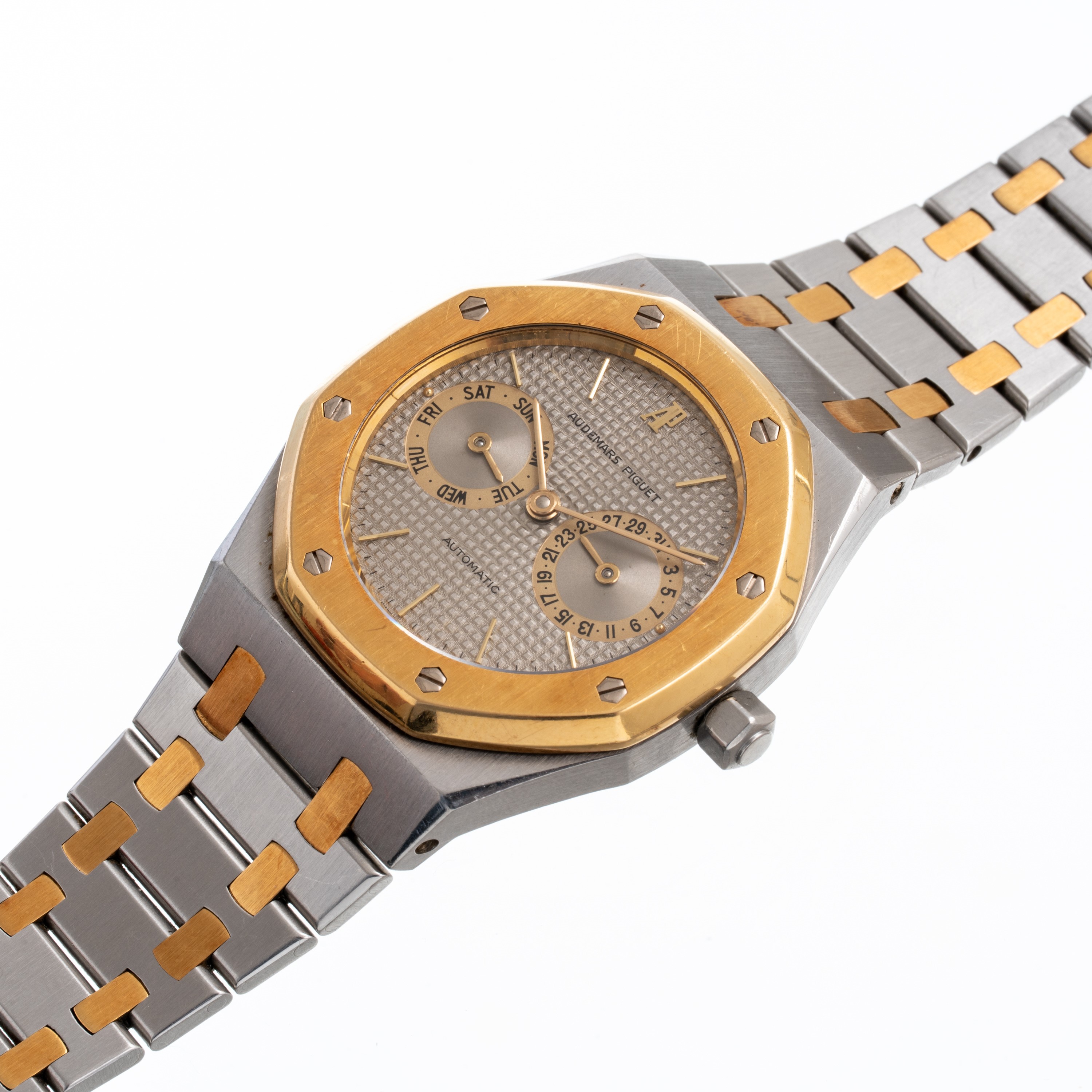 AUDEMARS PIGUET - ROYAL OAK DAY DATEOROLOGIO A CARICA AUTOMATICA IN ACCIAIO E ORO 18KT DAY DATE