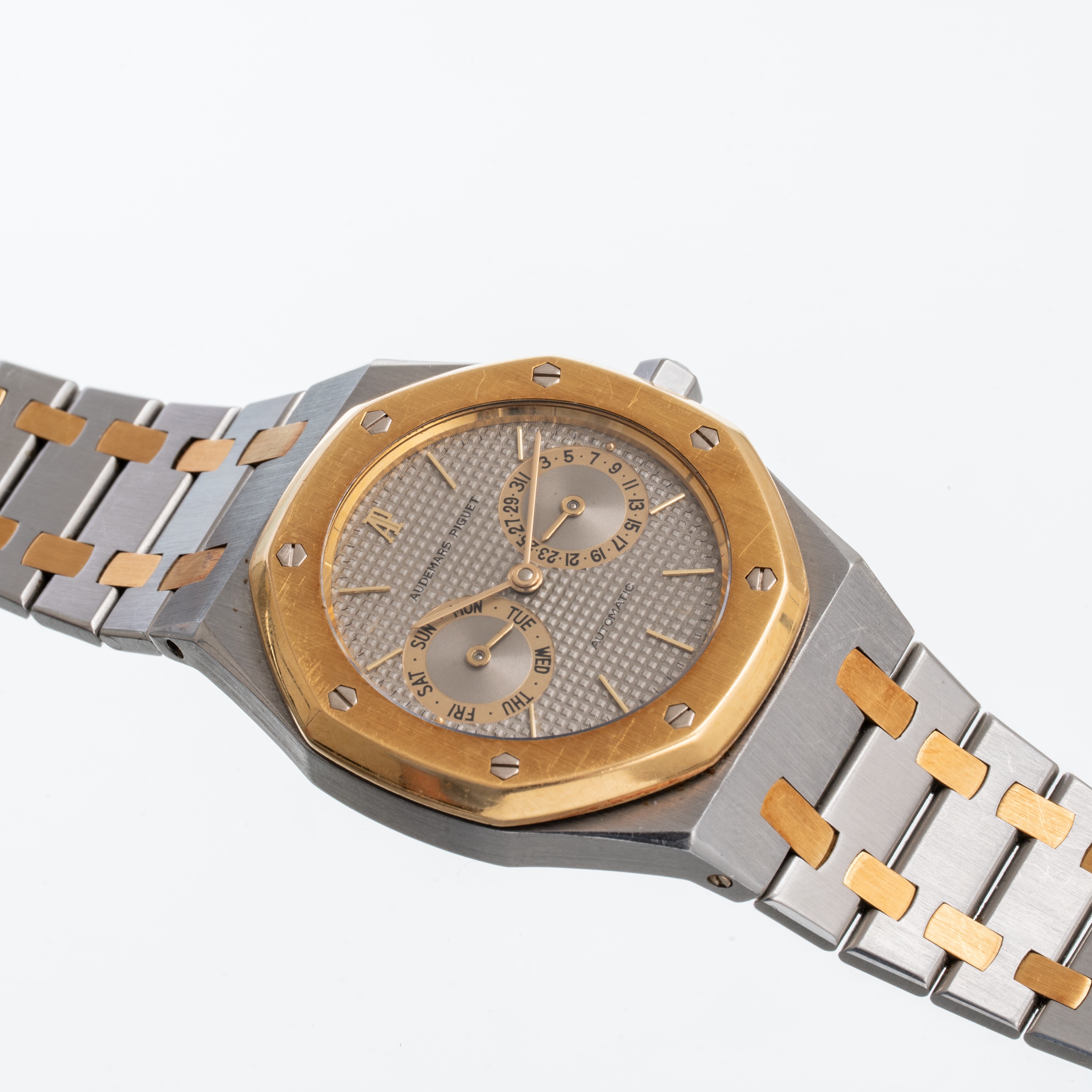 AUDEMARS PIGUET - ROYAL OAK DAY DATEOROLOGIO A CARICA AUTOMATICA IN ACCIAIO E ORO 18KT DAY DATE