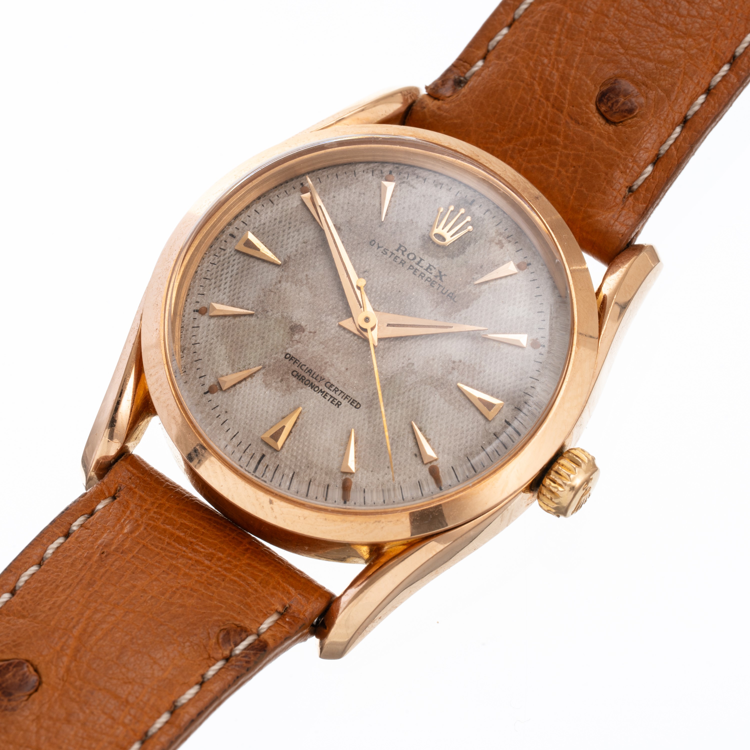 ROLEX - OYSTER PERPETUAL BOMBAYOROLOGIO SOLO TEMPO IN ORO ROSA 18KT A CARICA AUTOMATICA CON QUADR...