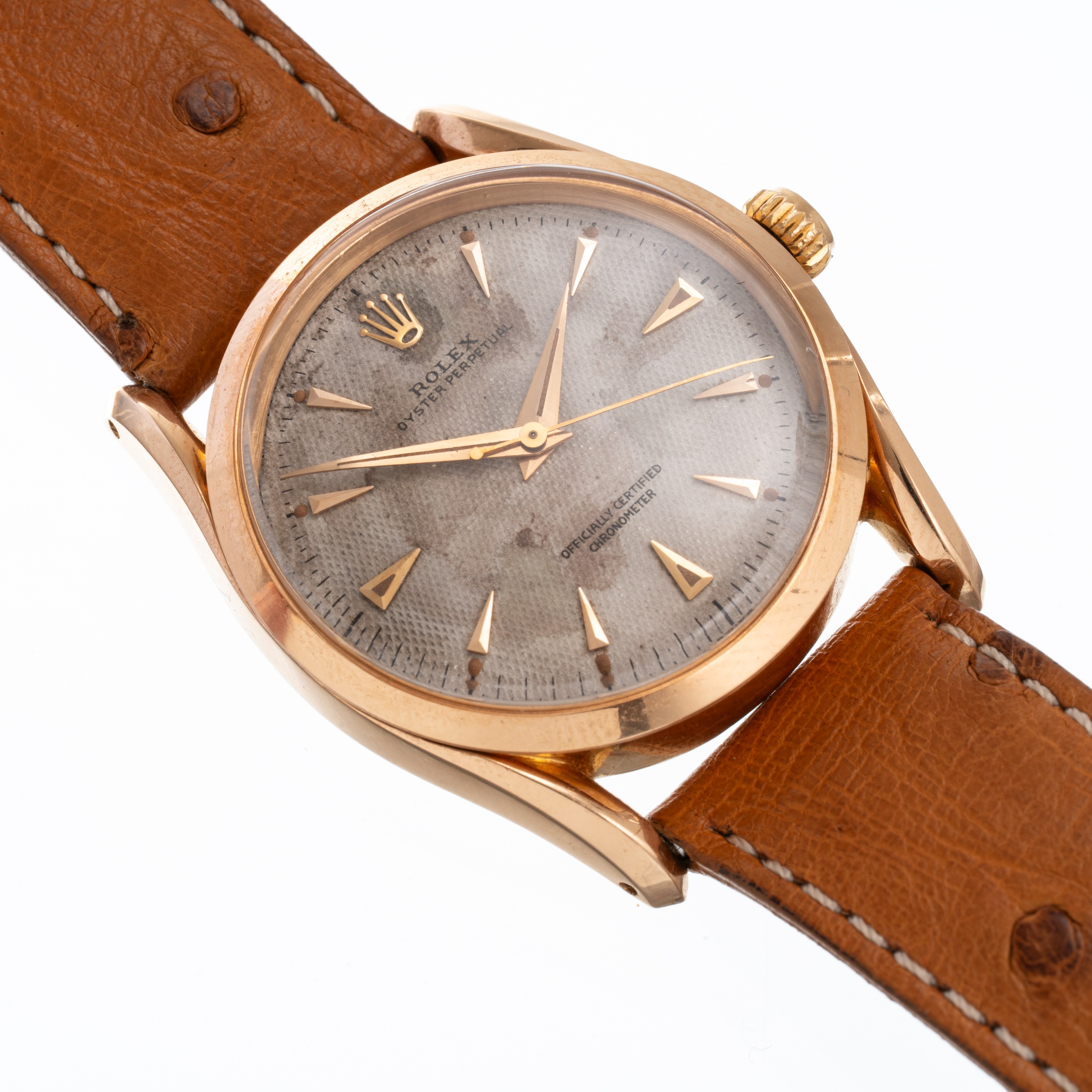 ROLEX - OYSTER PERPETUAL BOMBAYOROLOGIO SOLO TEMPO IN ORO ROSA 18KT A CARICA AUTOMATICA CON QUADR...