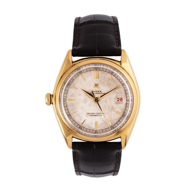 ROLEX - OVETTONE MANCINOOROLOGIO SOLO TEMPO IN ORO GIALLO 18KT A CARICA AUTOMATICA MANCINO CON DA...