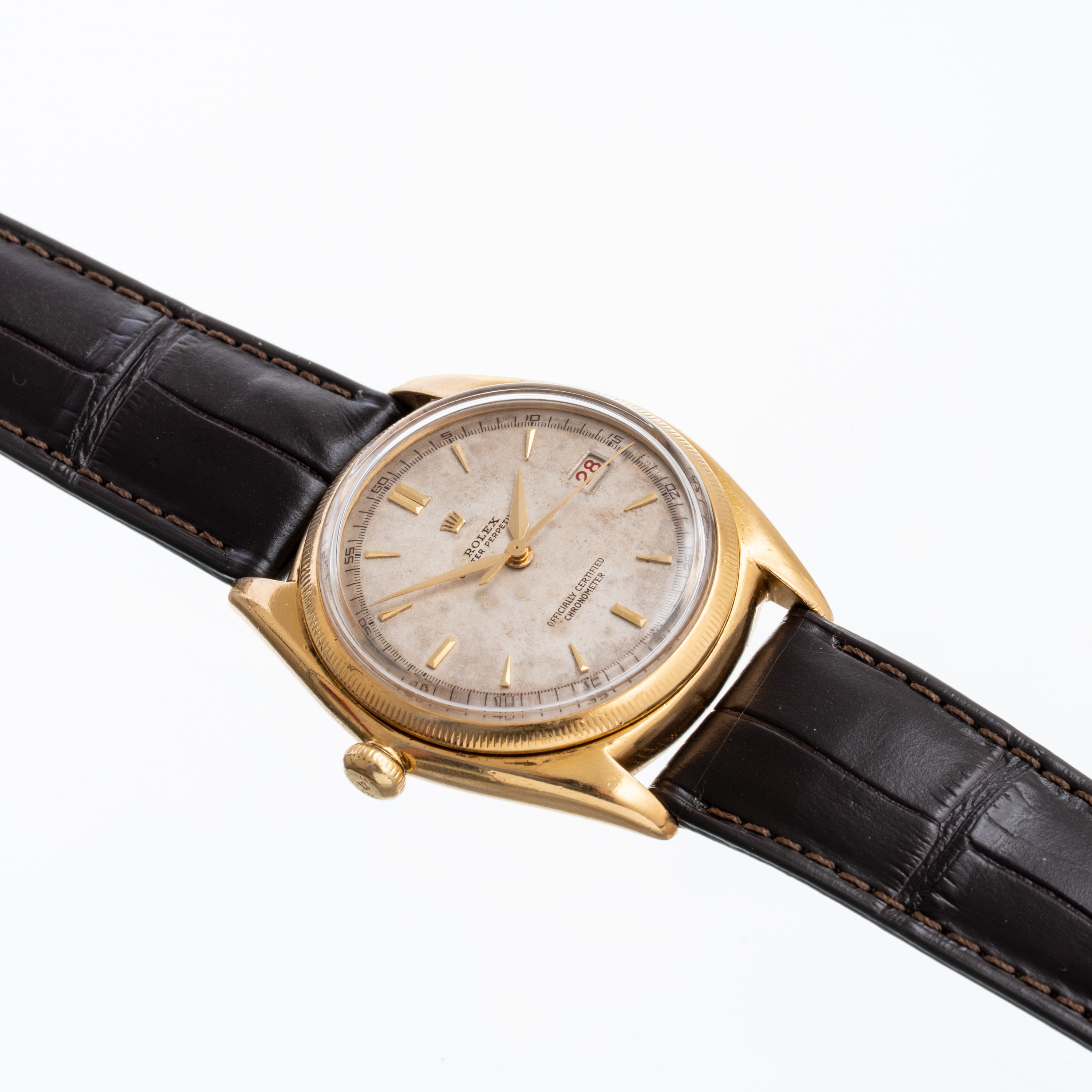 ROLEX - OVETTONE MANCINOOROLOGIO SOLO TEMPO IN ORO GIALLO 18KT A CARICA AUTOMATICA MANCINO CON DA...