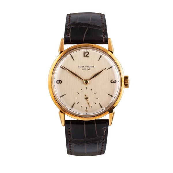 PATEK PHILIPPE - PATEK PHILIPPE - CALATRAVA 18KT YELLOW GOLD WATCH WITH MANUAL WINDING AND SMALL SECONDS AT SIX HOURS