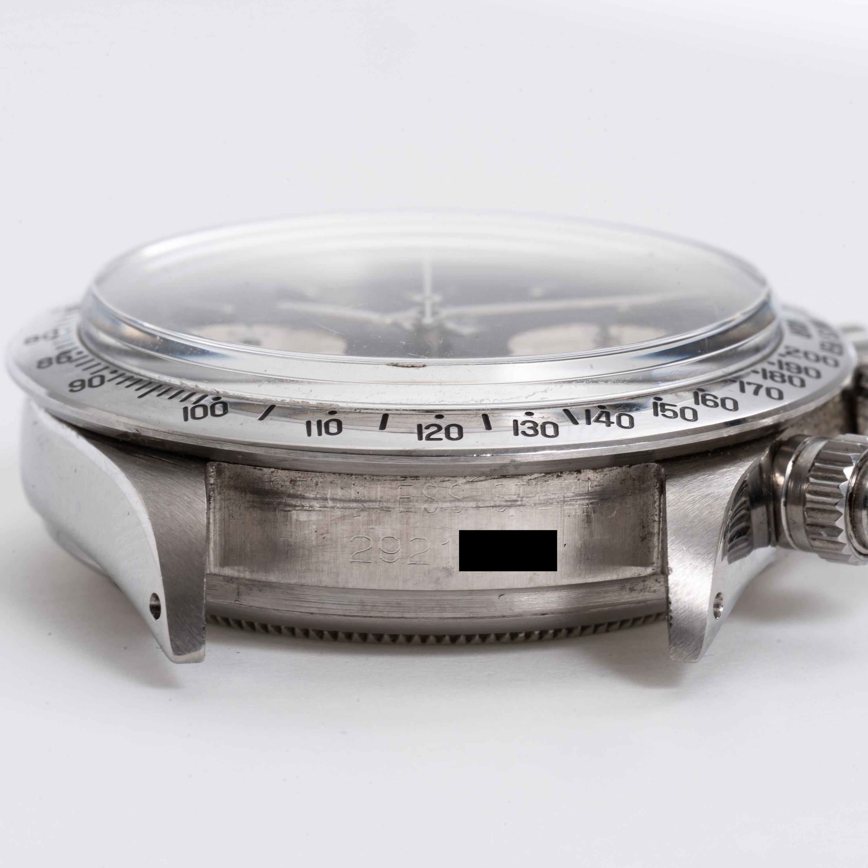 ROLEX - DAYTONACRONOGRAFO A CARICA MANUALE IN ACCIAIO CON QUADRANTE NERO E CONTATORI BIANCHI