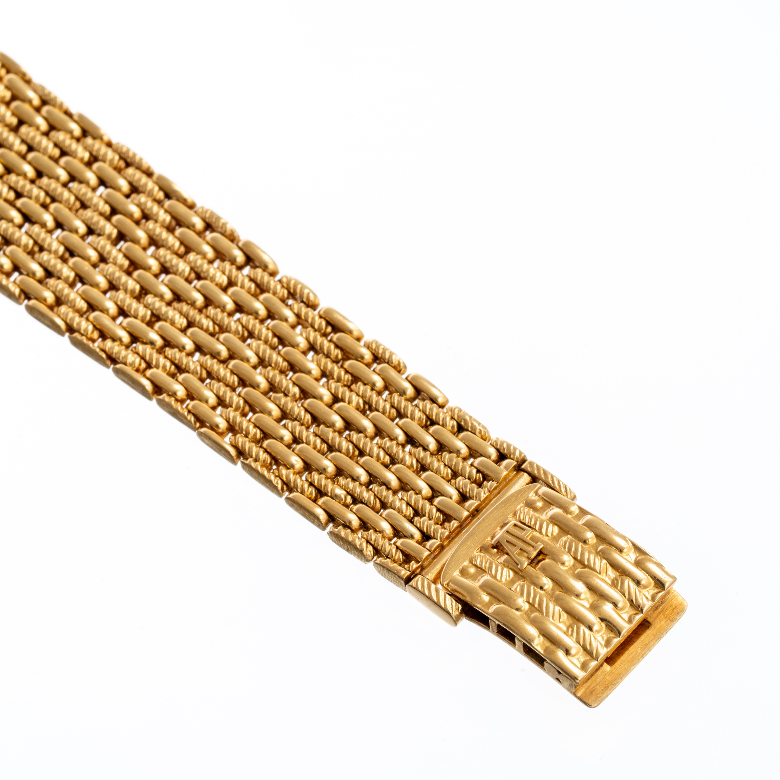 AUDEMARS PIGUET OROLOGIO SOLO TEMPO A CARICA MANUALE IN ORO GIALLO 18KT CON BRACCIALE INTEGRATO I...