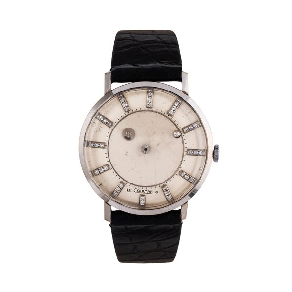 LE COULTRE - LE COULTRE - MYSTERY MANUAL WINDING MYSTERY WATCH IN 14KT WHITE GOLD MADE FOR THE AMERICAN MARKET