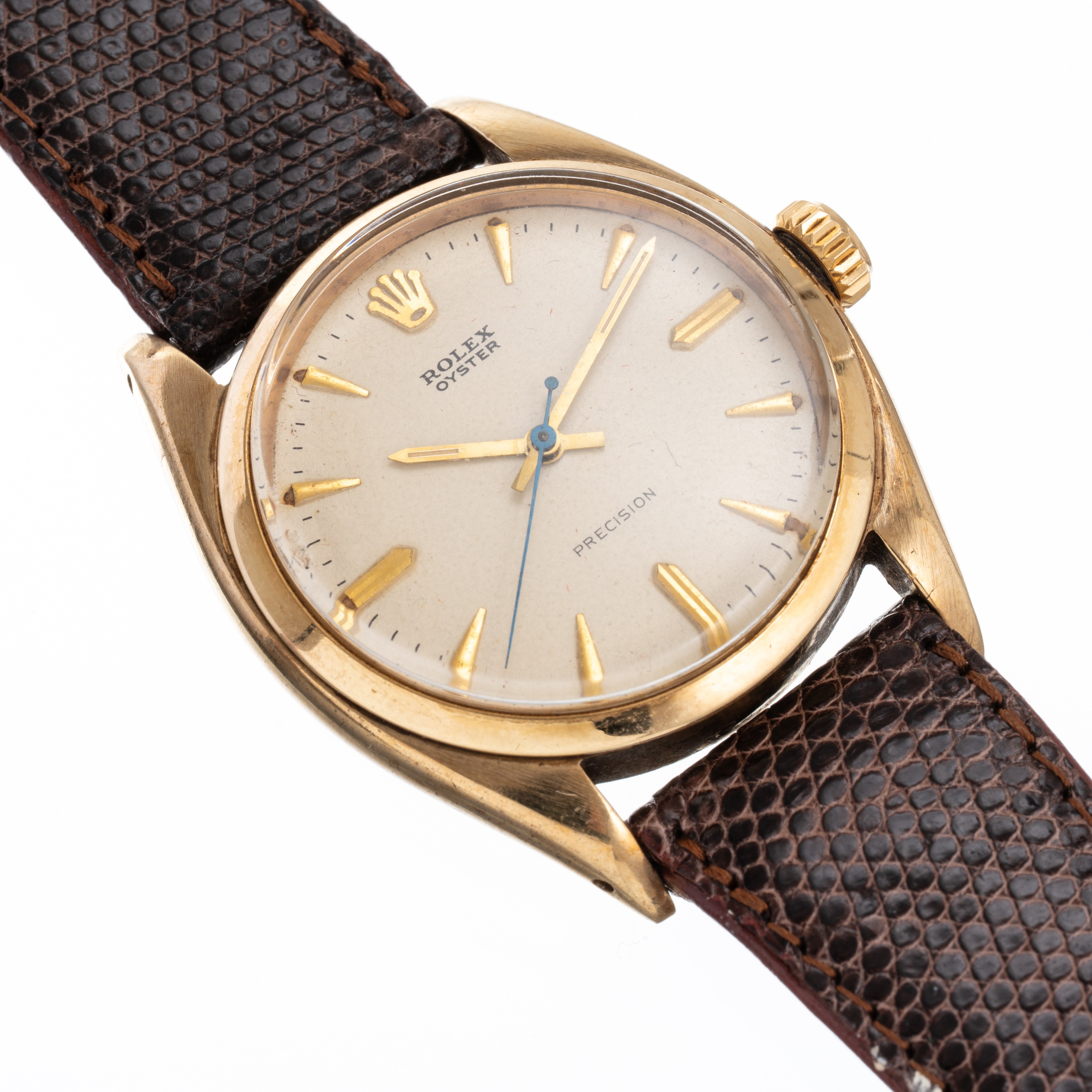 ROLEX - OYSTER PRECISIONOROLOGIO SOLO TEMPO A CARICA MANUALE IN ORO GIALLO 9KT CON QUADRANTE BIAN...