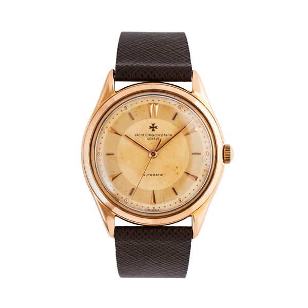 VACHERON CONSTANTIN - VACHERON CONSTANTIN - CALATRAVA OROLOGIO SOLO TEMPO A CARICA AUTOMATICA IN ORO ROSA 18KT CON QUADRANTE BITONALE