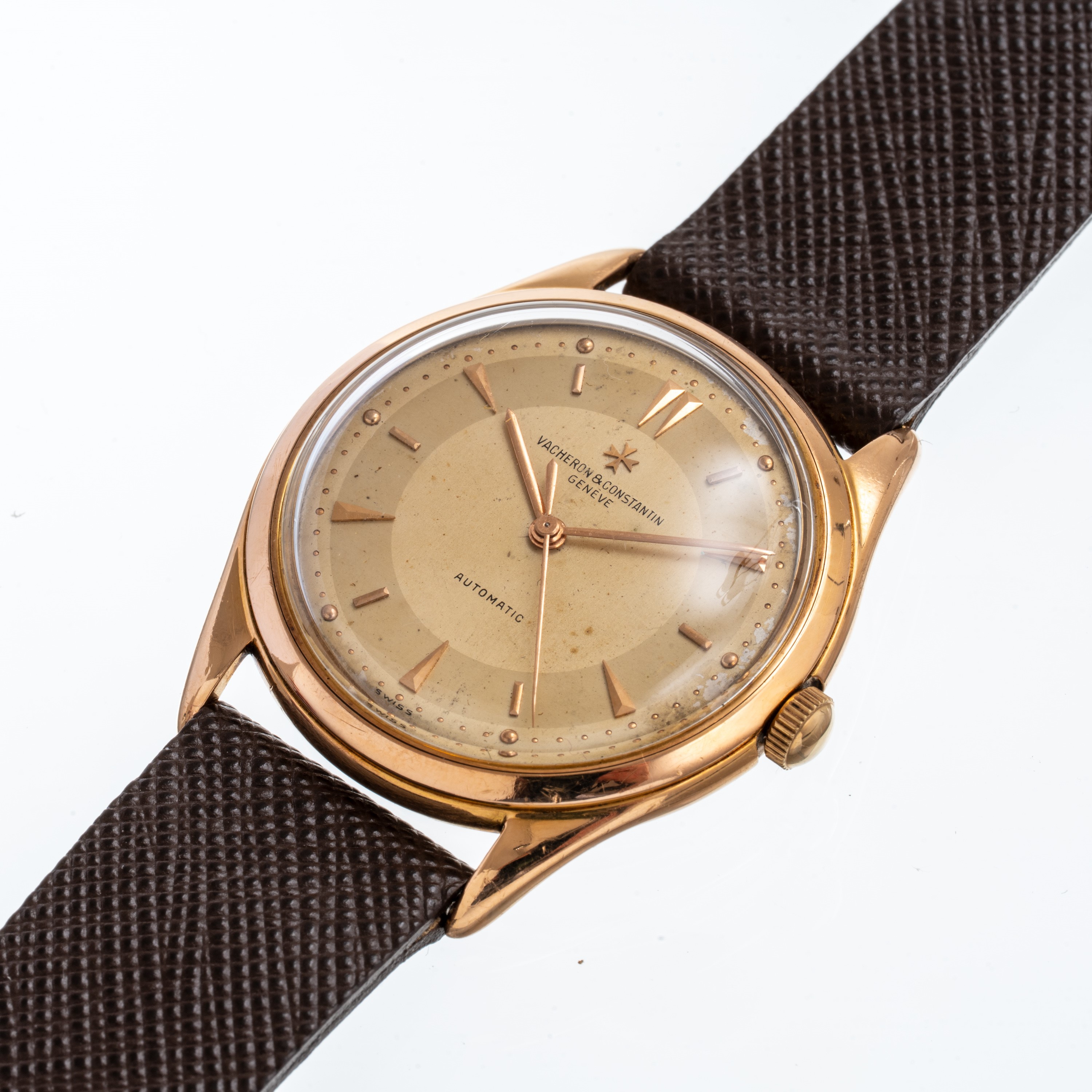 VACHERON CONSTANTIN - CALATRAVAOROLOGIO SOLO TEMPO A CARICA AUTOMATICA IN ORO ROSA 18KT CON QUADR...