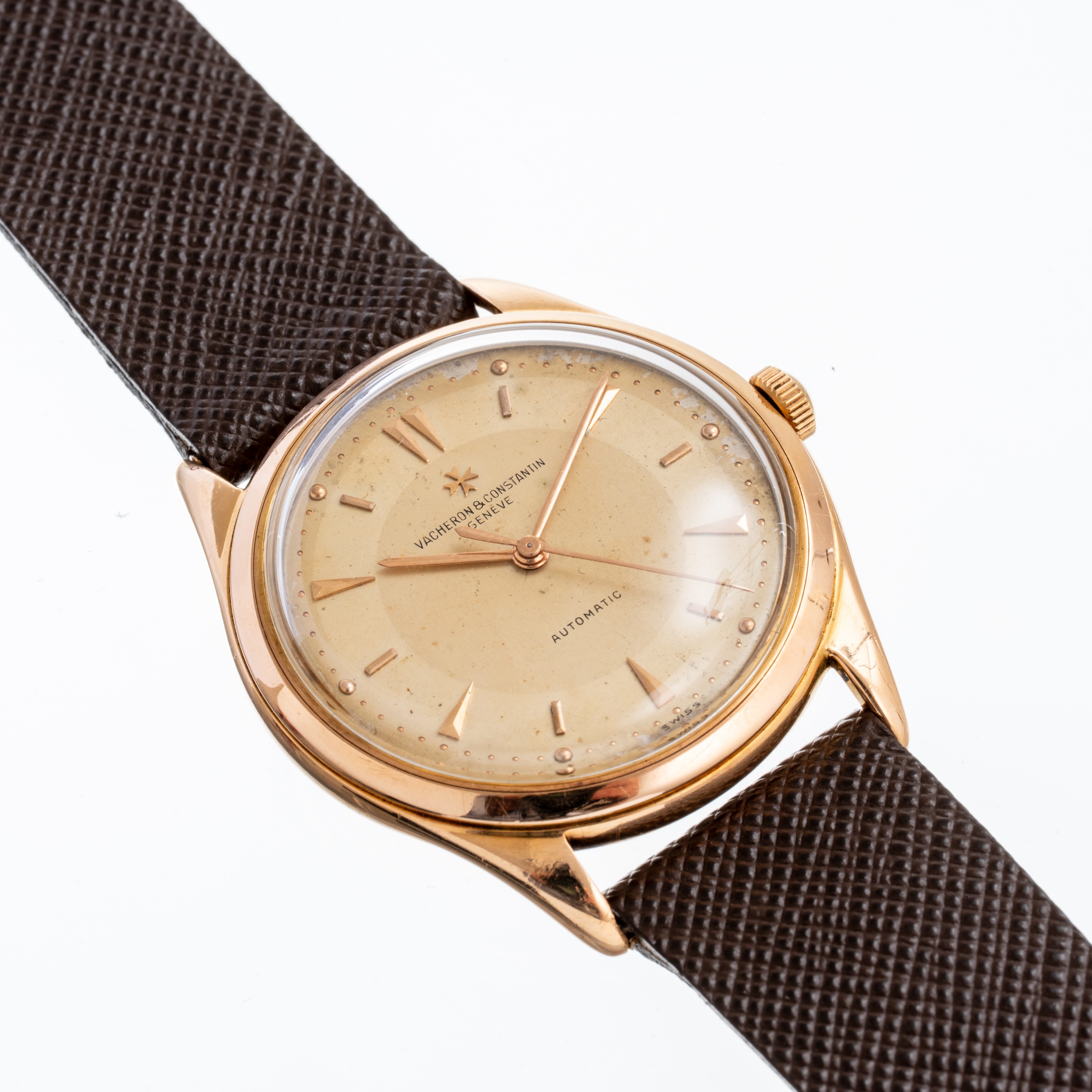 VACHERON CONSTANTIN - CALATRAVAOROLOGIO SOLO TEMPO A CARICA AUTOMATICA IN ORO ROSA 18KT CON QUADR...