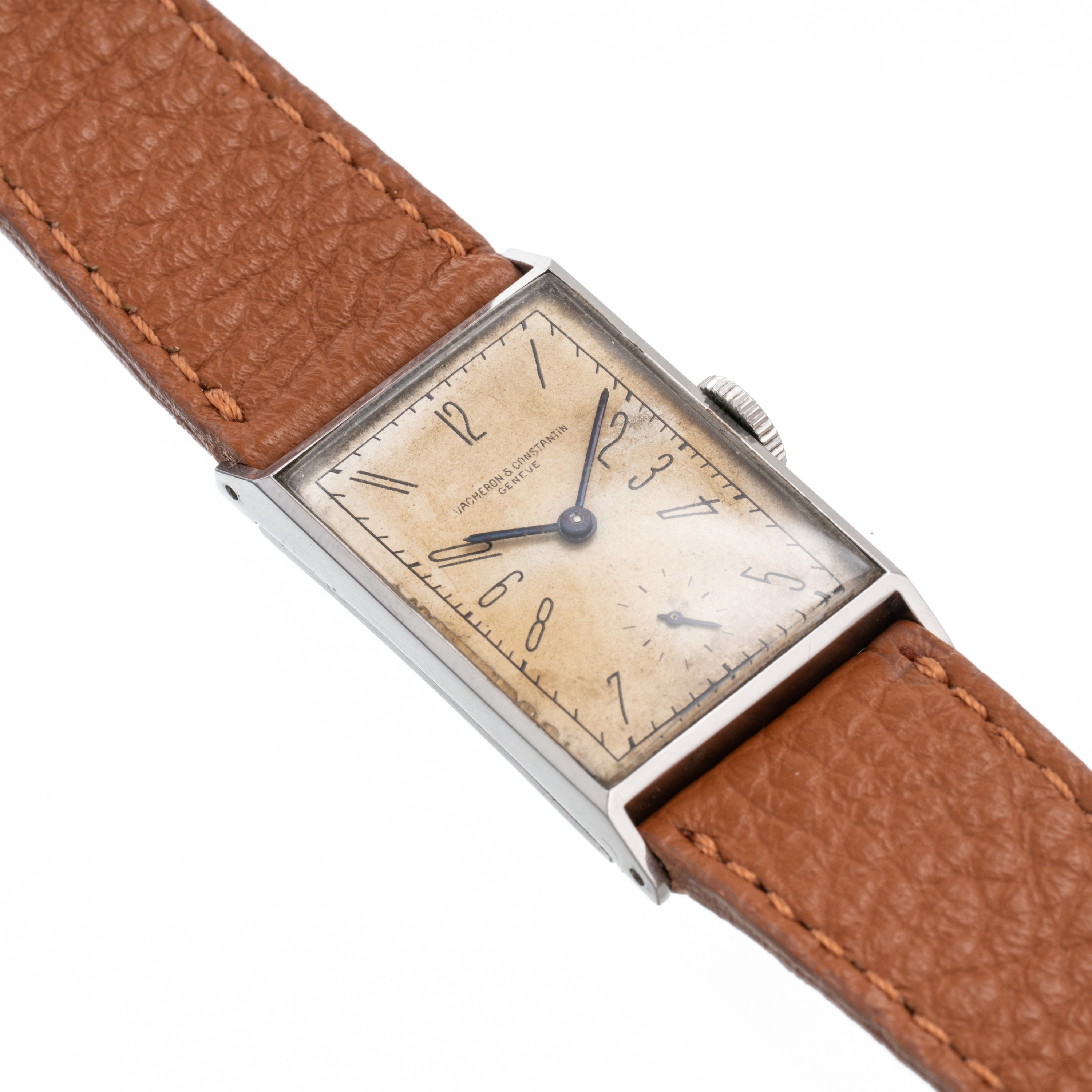 VACHERON CONSTANTIN - TANKOROLOGIO SOLO TEMPO A CARICA MANUALE IN ACCIAIO CON PICCOLI SECONDI AD ...