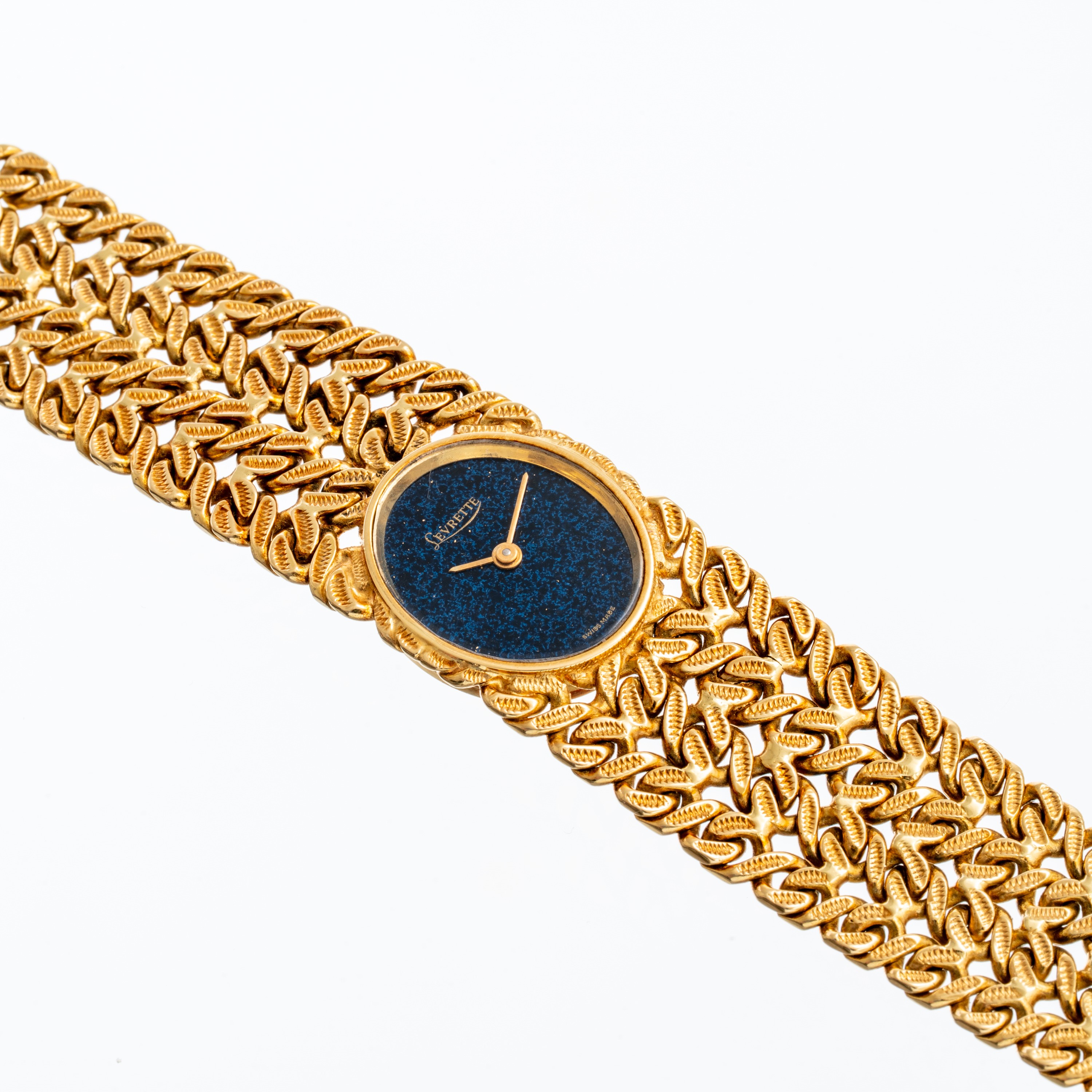 LEVRETTEOROLOGIO SOLO TEMPO A CARICA MANUALE IN ORO GIALLO 18KT CON BRACCIALE IN ORO GIALLO 18KT ...