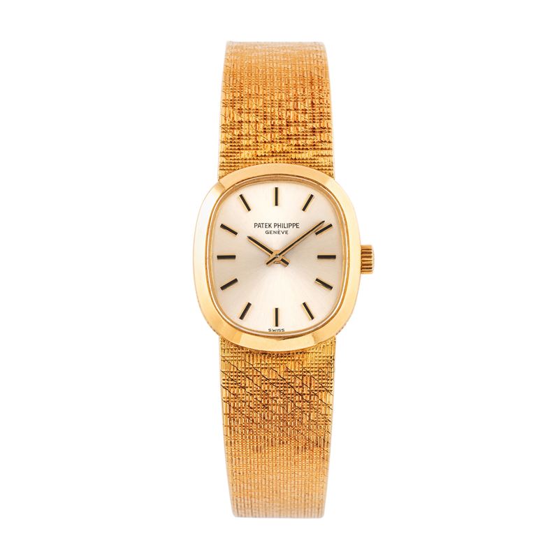 PATEK PHILIPPE - ELLIPSEOROLOGIO SOLO TEMPO IN ORO GIALLO 18KT A CARICA MANUALE CON BRACCIALE INT...