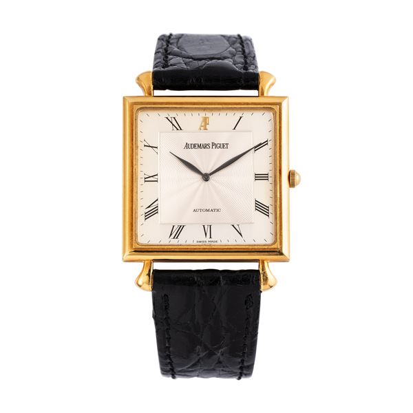 AUDEMARS PIGUET - AUDEMARS PIGUET - CIOCCOLATONE AUTOMATIC WINDING CLOCK WITH GUILLOCHE' TWO TONE DIAL