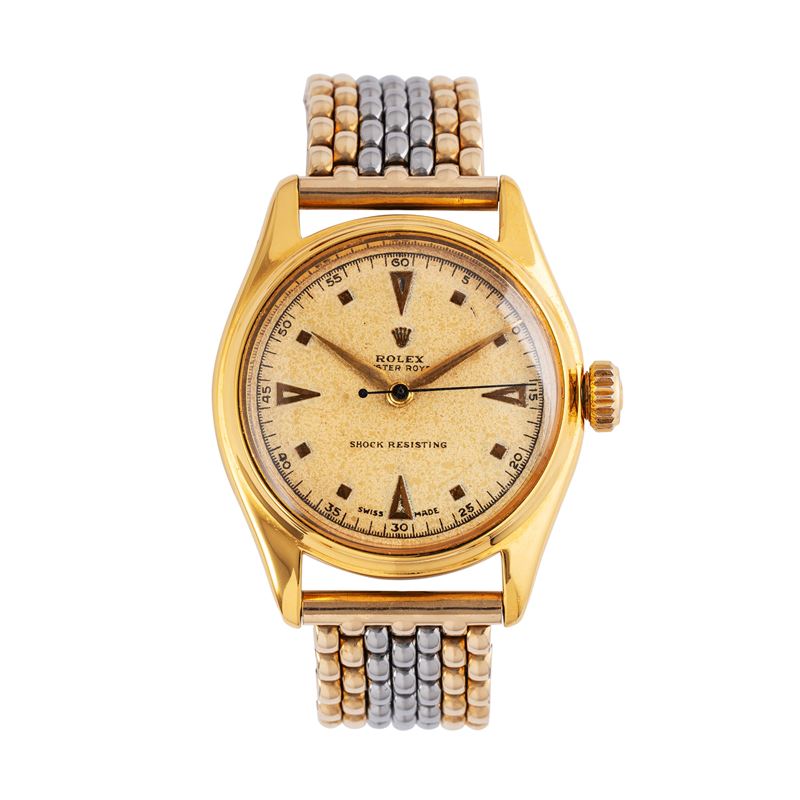 ROLEX - OYSTER ROYALOROLOGIO SOLO TEMPO A CARICA MANUALE CON CASSA PLACCATA ORO CON SECONDI CENTR...