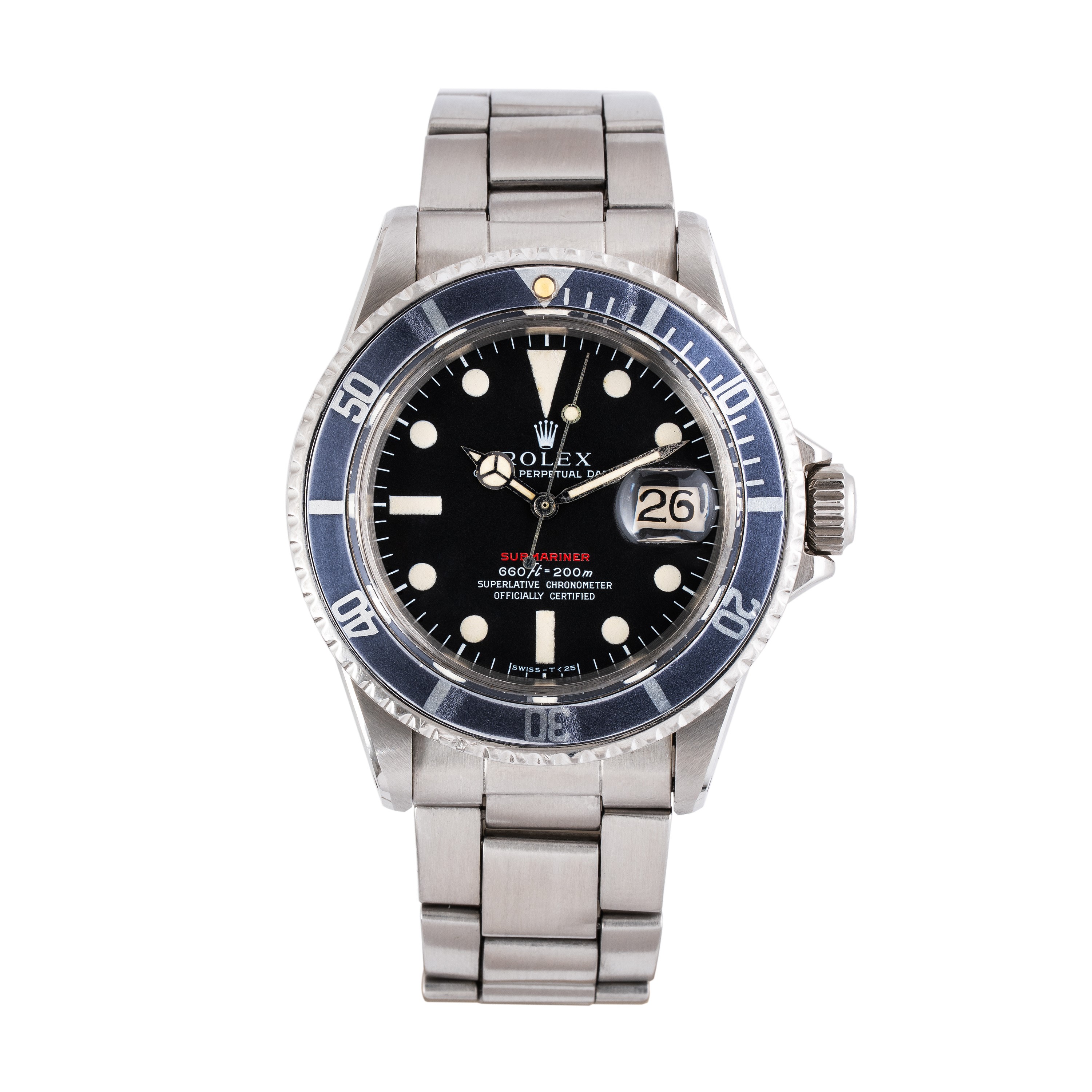 ROLEX - SUBMARINEROROLOGIO SUBACQUEO A CARICA AUTOMATICA IN ACCIAIO CON DATARIO AD ORE TRE