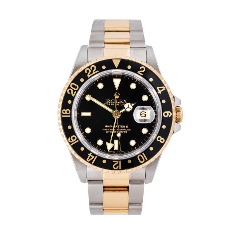 ROLEX - GMT MASTER IIOROLOGIO GMT A CARICA AUTOMATICA IN ACCIAIO E ORO GIALLO 18KT CON QUADRANTE ...