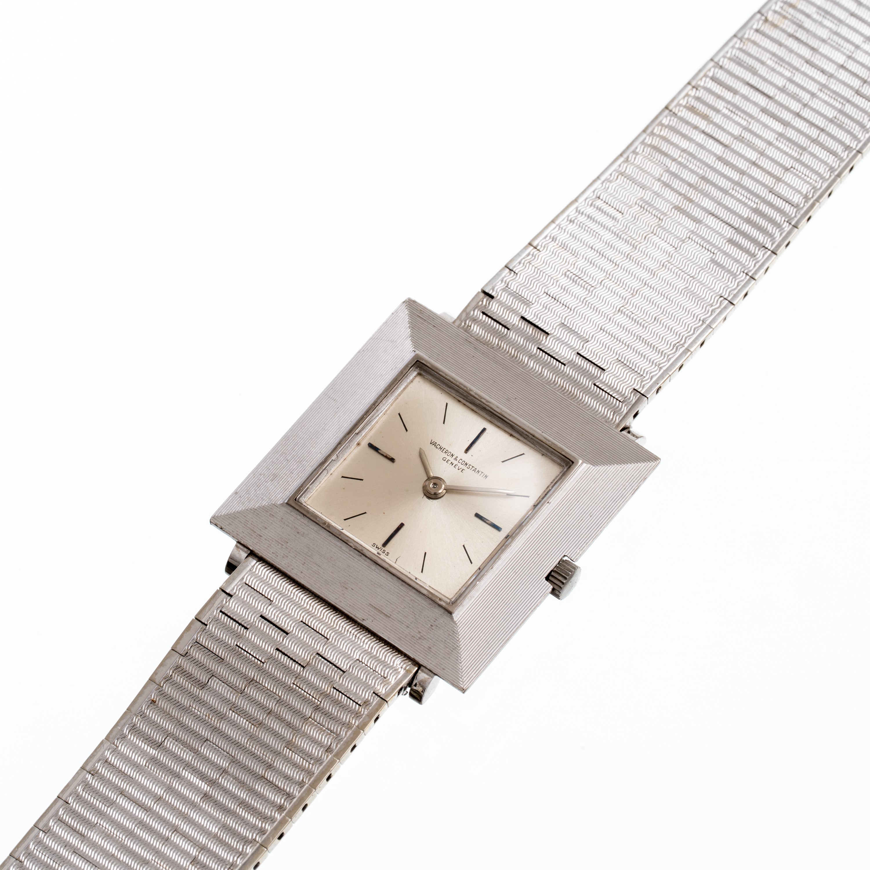 VACHERON CONSTANTIN - ULTRAPIATTOOROLOGIO SOLO TEMPO A CARICA MANUALE IN ORO BIANCO 18KT CON BRAC...