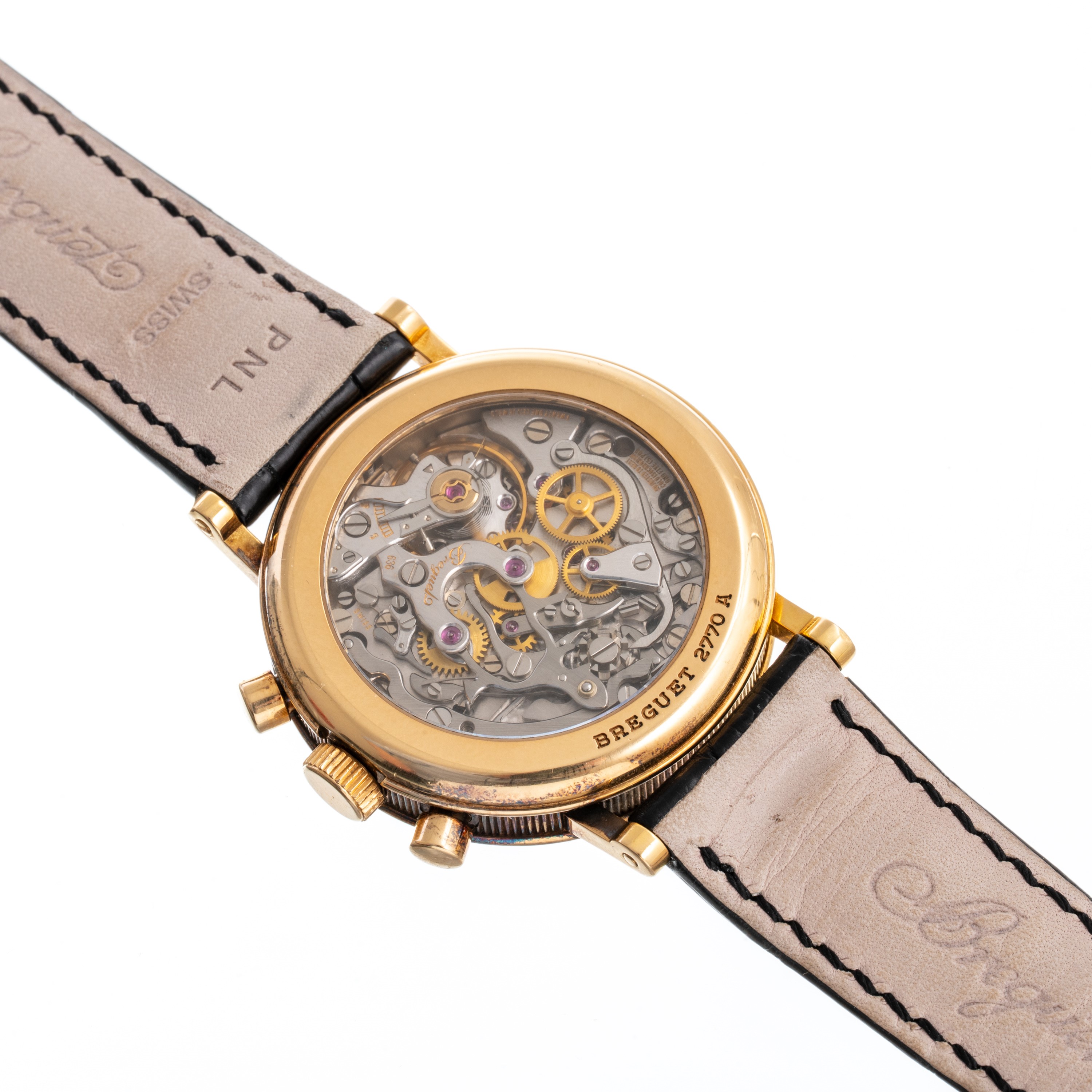 BREGUET - CLASSIQUE CRONOGRAPHCRONOGRAFO A CARICA MANUALE IN ORO GIALLO 18KT CON QUADRANTE BITONA...