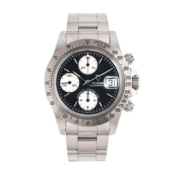 TUDOR - TUDOR - BIG BLOCK STEEL AUTOMATIC WINDING CHRONOGRAPH WITH GREY DIAL AND DATE WINDOW AT THREE O'CLOCK