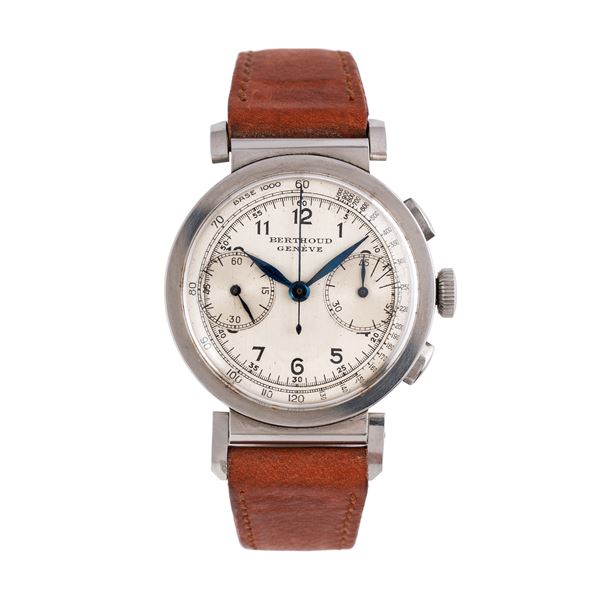 BERTHOUD - CHRONOGRAPH MANUAL WINDING STEEL CHRONOGRAPH WITH MOBILE LUGS