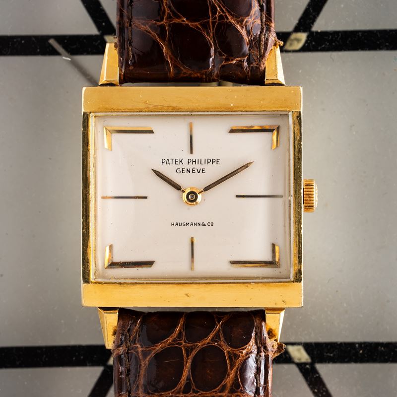 PATEK PHILIPPE - CIOCCOLATONEOROLOGIO SOLO TEMPO A CARICA MANUALE IN ORO GIALLO 18KT CON QUADRANT...
