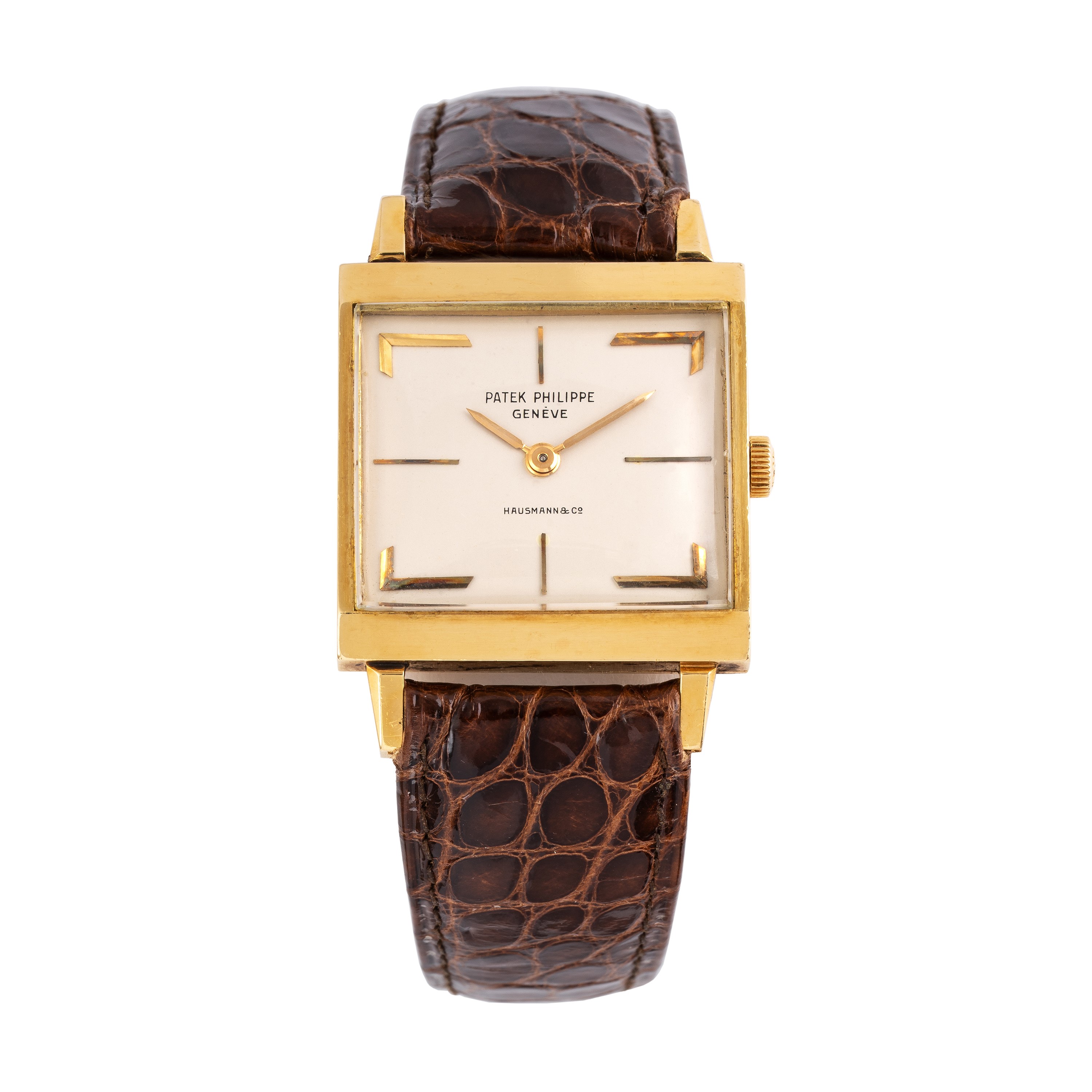 PATEK PHILIPPE - CIOCCOLATONEOROLOGIO SOLO TEMPO A CARICA MANUALE IN ORO GIALLO 18KT CON QUADRANT...