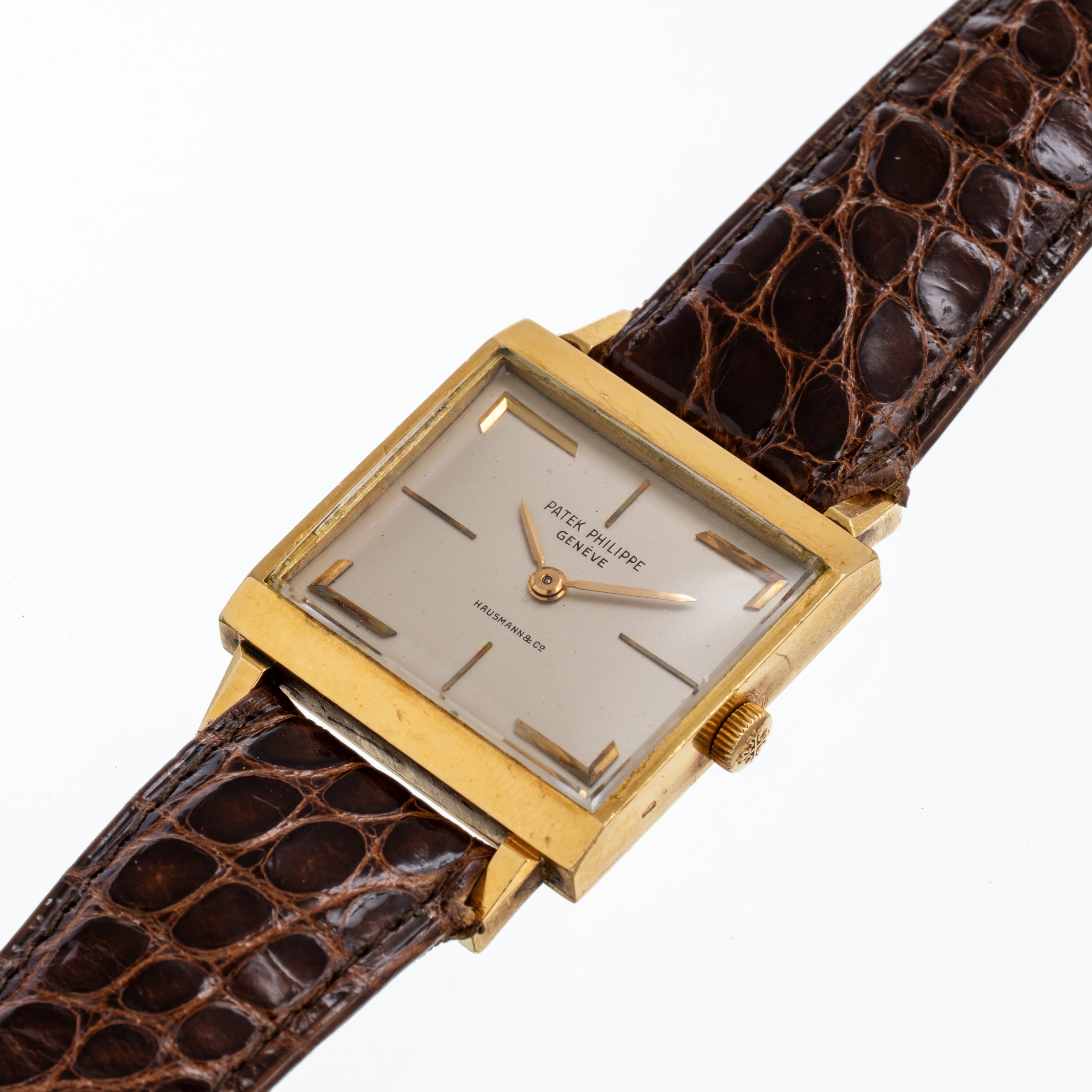 PATEK PHILIPPE - CIOCCOLATONEOROLOGIO SOLO TEMPO A CARICA MANUALE IN ORO GIALLO 18KT CON QUADRANT...