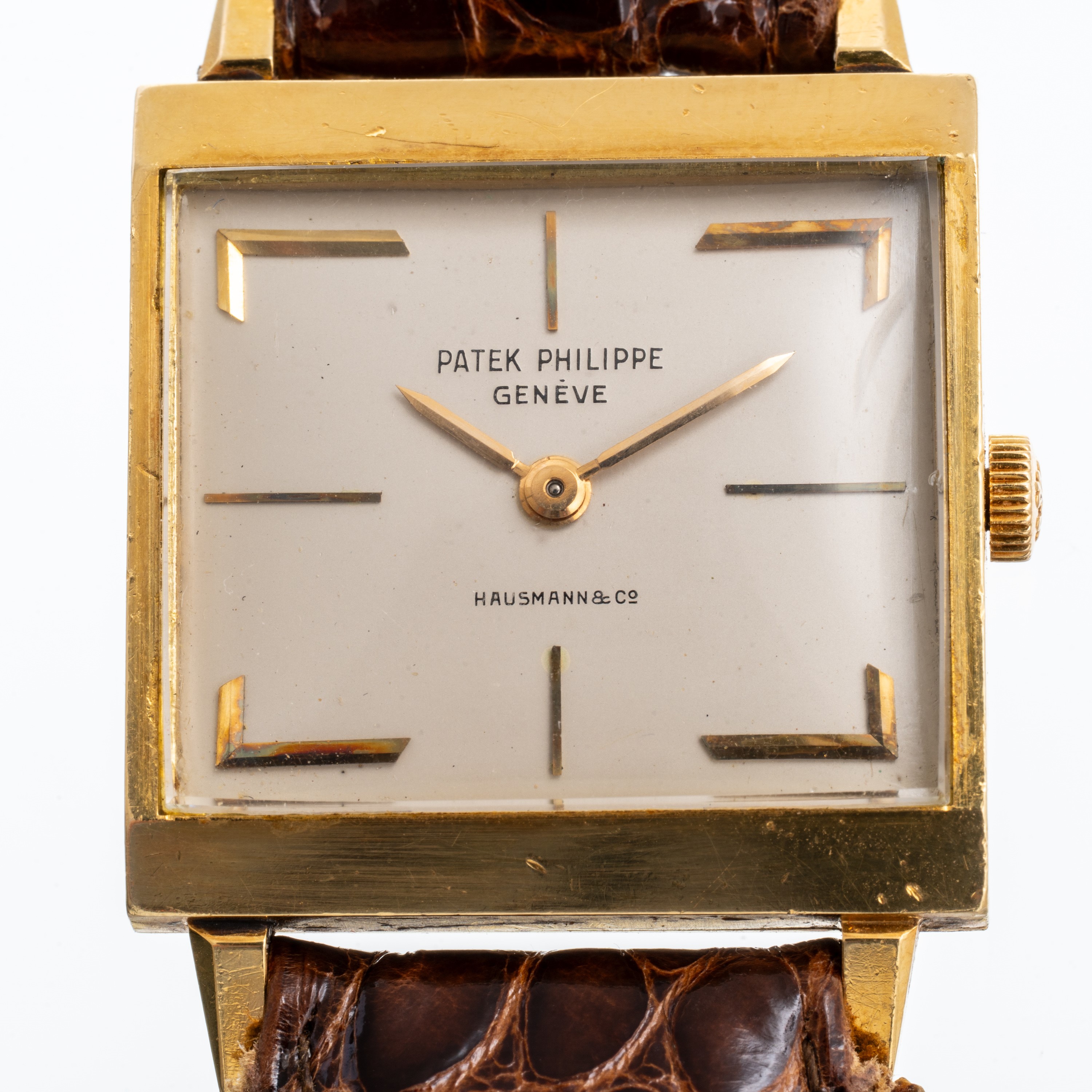 PATEK PHILIPPE - CIOCCOLATONEOROLOGIO SOLO TEMPO A CARICA MANUALE IN ORO GIALLO 18KT CON QUADRANT...