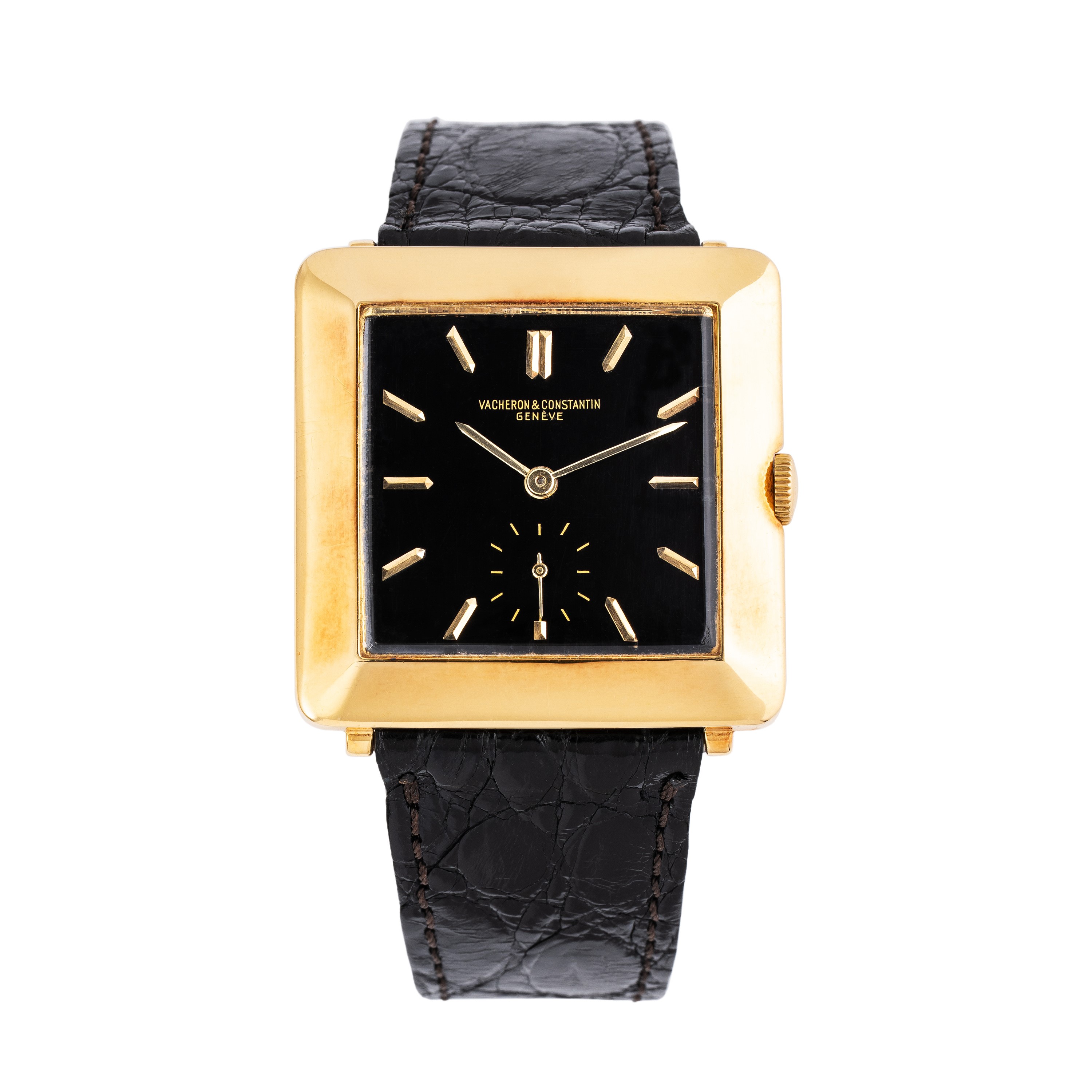 VACHERON CONSTANTIN - CIOCCOLATONEOROLOGIO SOLO TEMPO A CARICA MANUALE IN ORO GIALLO 18KT CON QUA...