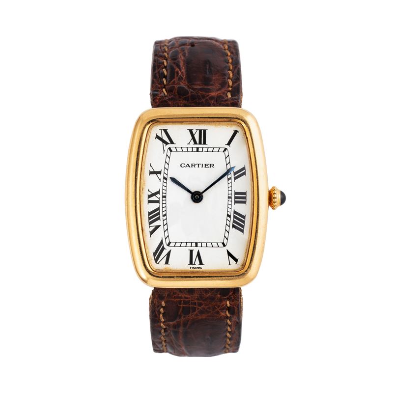 CARTIER - FABERGEOROLOGIO SOLO TEMPO A CARICA MANUALE IN ORO GIALLO 18KT CON QUADRANTE BIANCO
